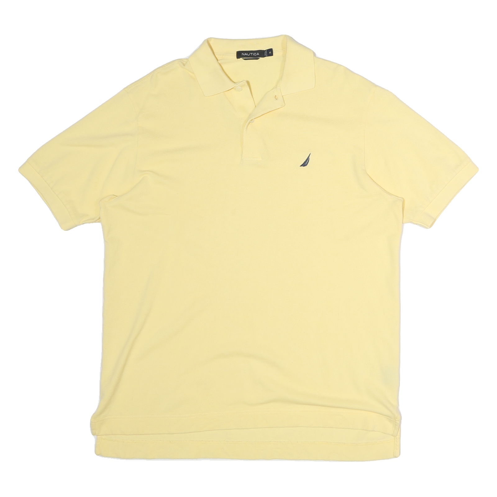 NAUTICA Mens Yellow Short Sleeve Plain M Classic Cotton Polo Shirt Refurbished - N/A refurbished available on Cerqular