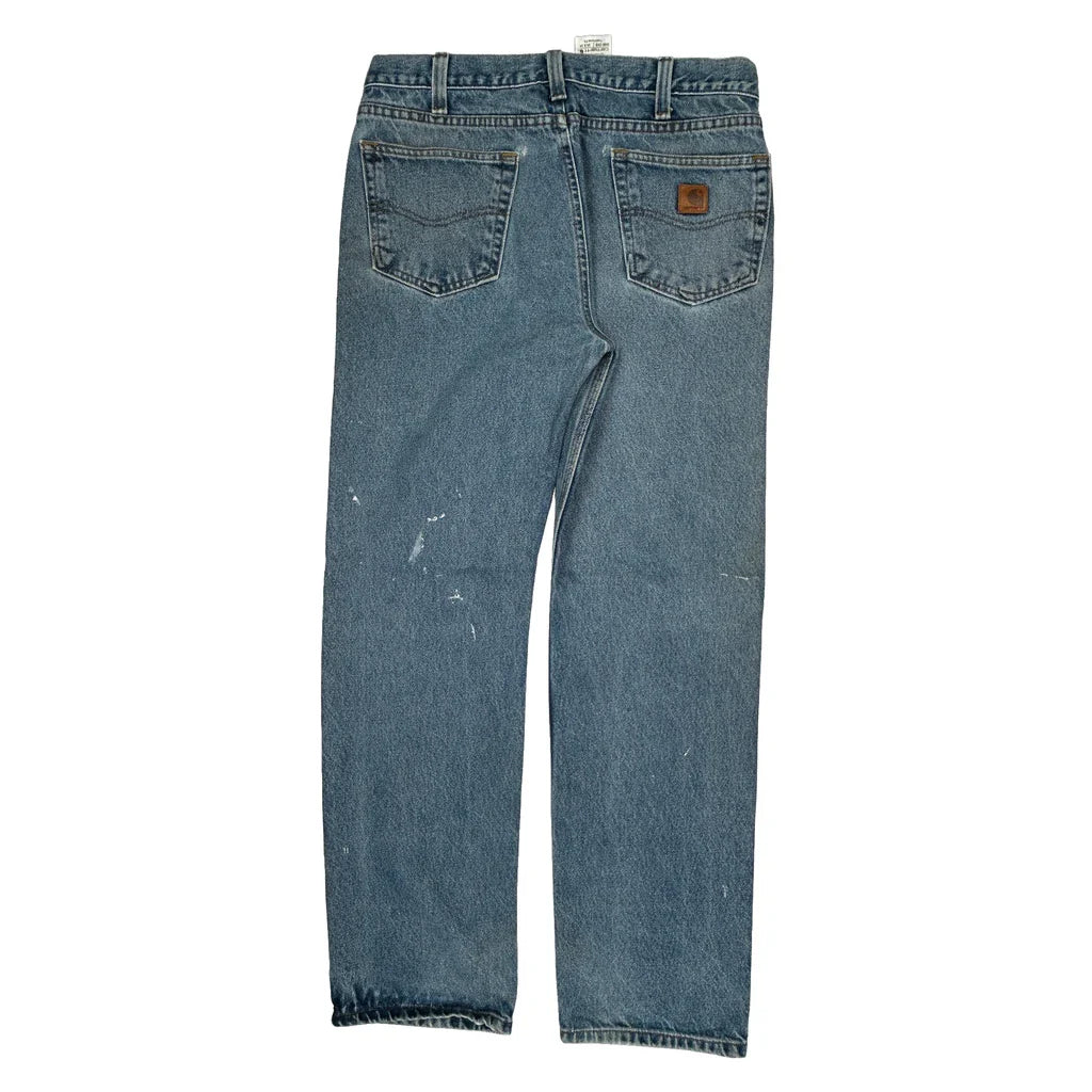 Buy Carhartt Jeans - 34W 34L Blue Cotton Refurbished - $53.59 Carhartt Jeans - 34W 34L Blue Cotton Refurbished - Thrifted (note: this is a term often used to describe second- refurbished available on Cerqular