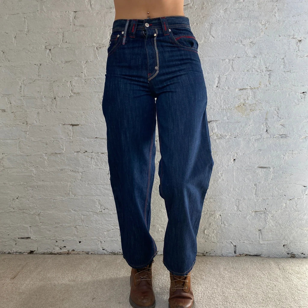 Buy Rocawear Embroidered Jeans - 28W UK 10 Dark Wash Cotton | Size: UK 10 Refurbished - $20.89 Rocawear Embroidered Jeans - 28W UK 10 Dark Wash Cotton | Size: UK 10 Refurbished - Thrifted (note: this is a term often used to describe second- refurbished available on Cerqular