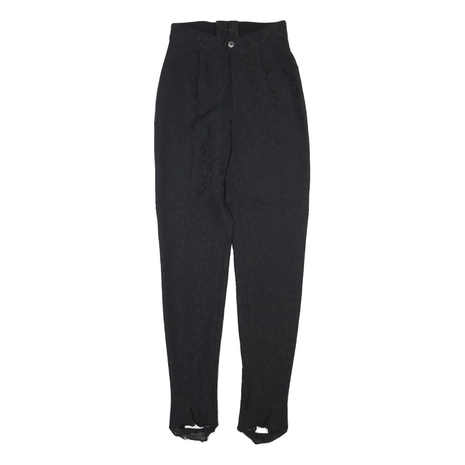 Womens Black Polyester Blend Regular Fit Straight Leg Trousers W26 L32 Refurbished - N/A refurbished available on Cerqular