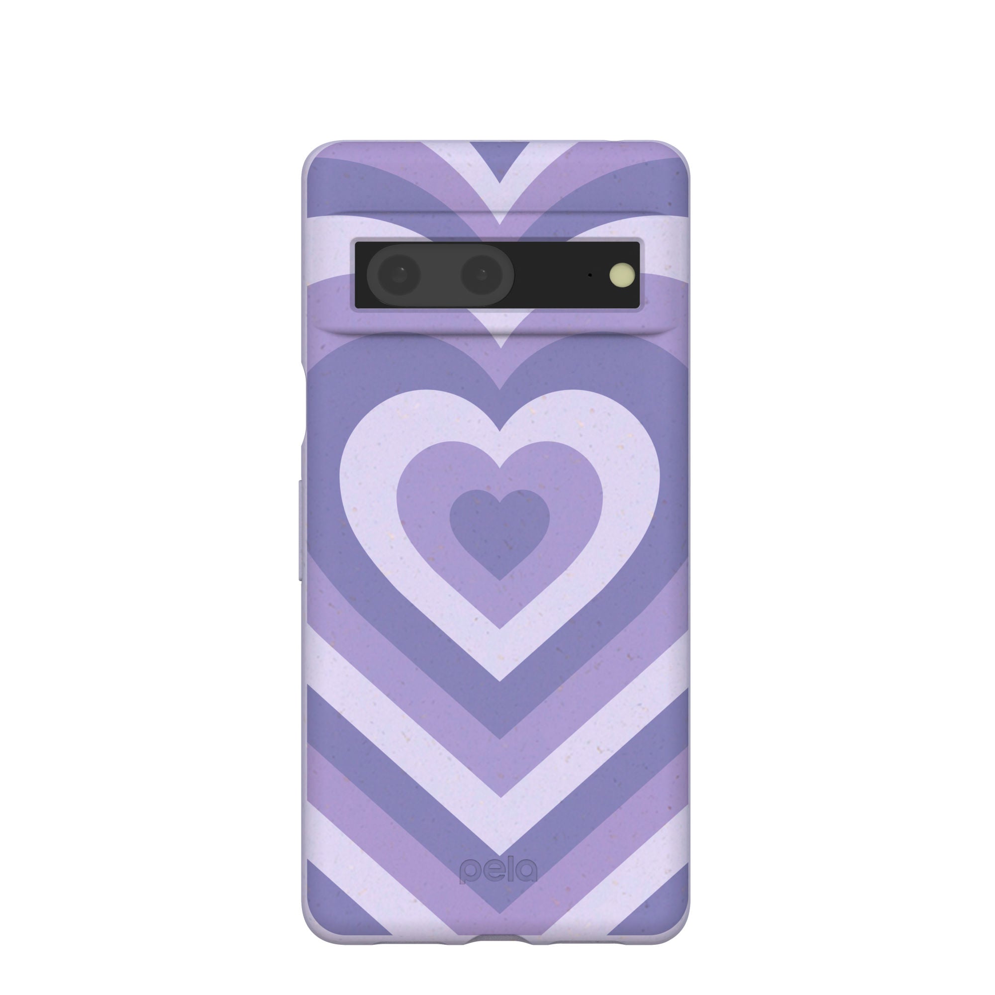 Lavender Power Hearts Google Pixel 7 Case Refurbished - Pela Case refurbished available on Cerqular