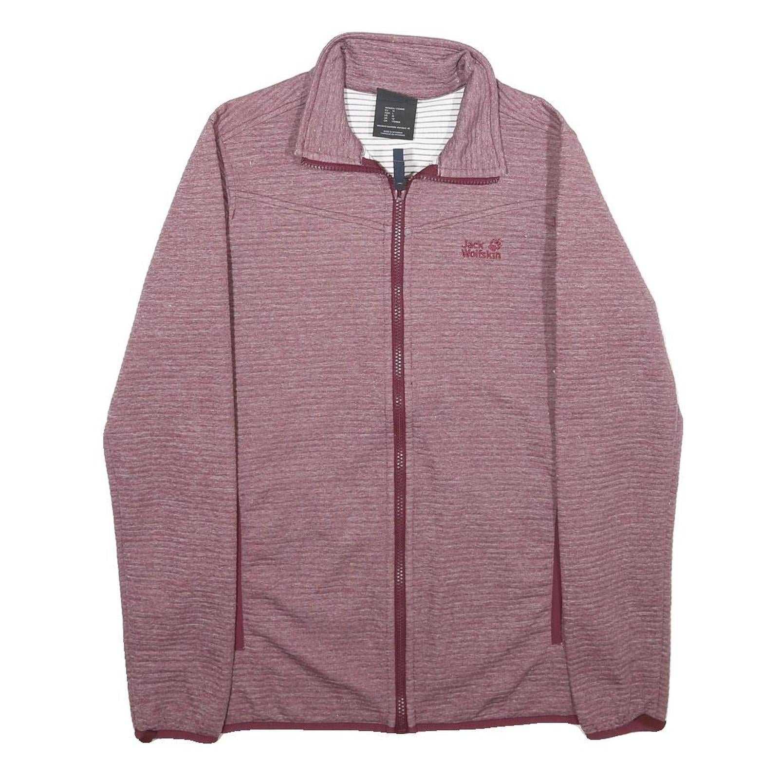 JACK WOLFSKIN Womens Purple Zip Jacket UK 12 Polyester Casual Outdoor Layer Refurbished - N/A refurbished available on Cerqular