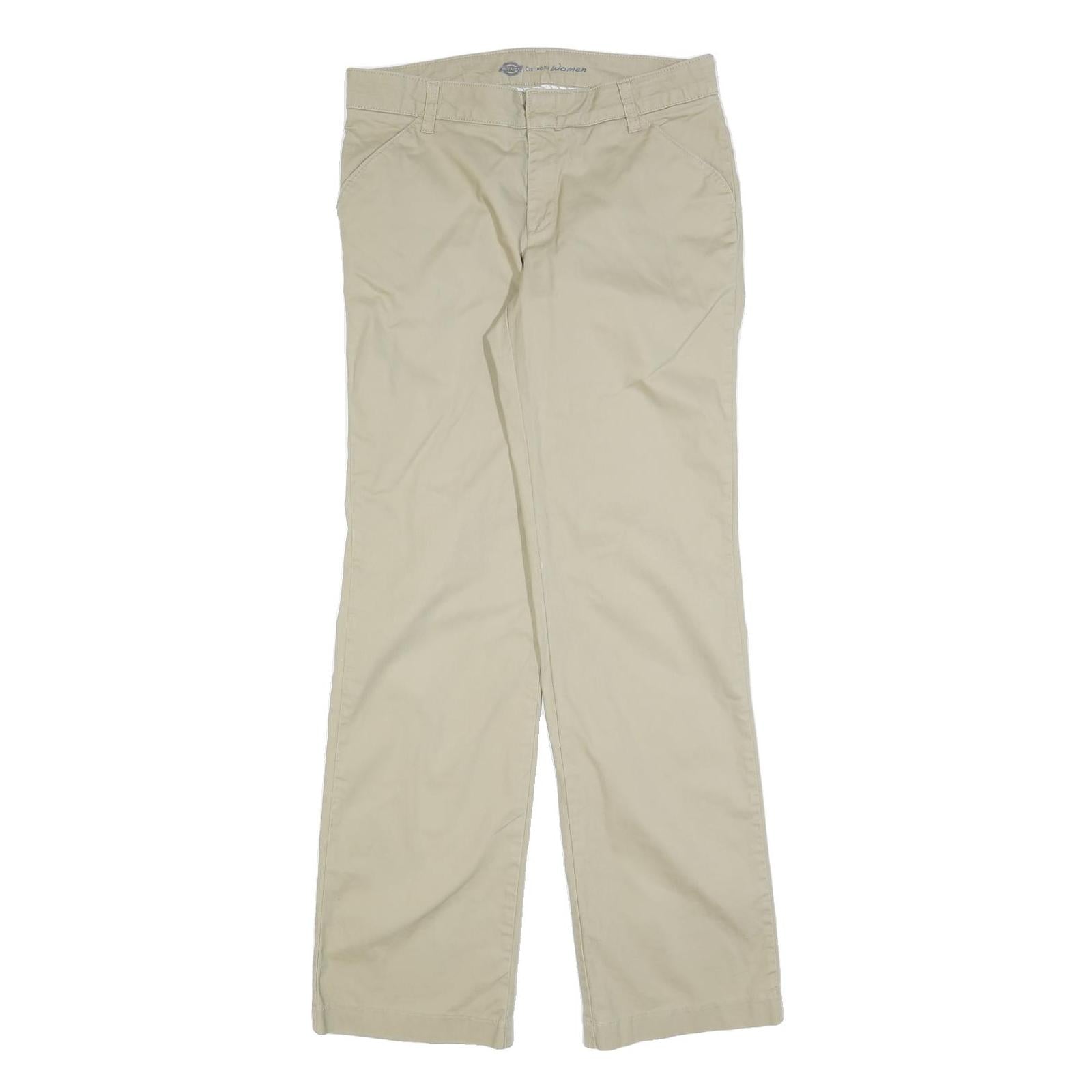 Buy DICKIES Womens Regular Beige Cotton Blend Zip Trousers W32 L32 Classic Straight Refurbished - $42.89 DICKIES Womens Regular Beige Cotton Blend Zip Trousers W32 L32 Classic Straight Refurbished - N/A refurbished available on Cerqular