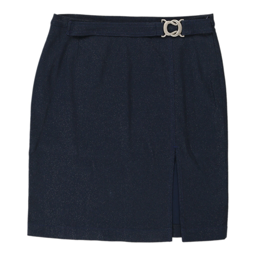 Cavalli Jeans Skirt - 32W UK 12 Navy Cotton | Size: UK 12 Refurbished - N/A (Preloved Designer is not a specific brand, it refurbished available on Cerqular