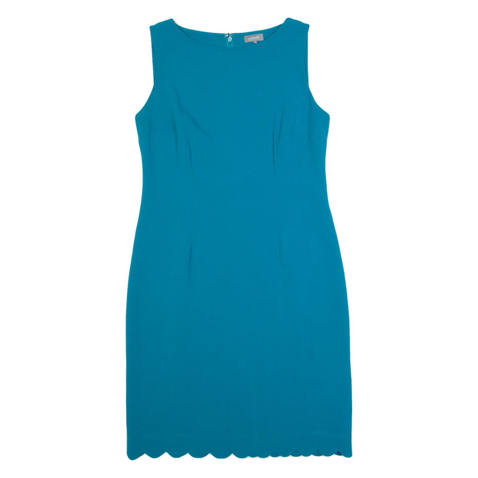 JAEGER Womens Pencil Dress Blue Sleeveless Midi UK 12 Refurbished - N/A refurbished available on Cerqular