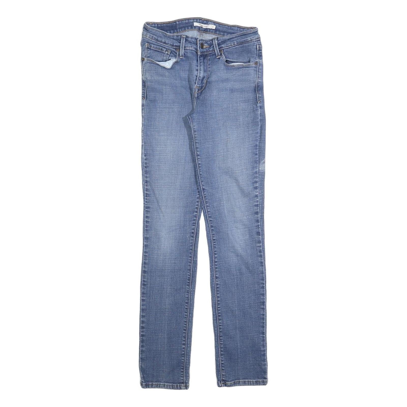 LEVI'S Womens Slim Blue Denim Cotton Blend Zip Jeans W26 L30 Classic Style Refurbished - N/A refurbished available on Cerqular