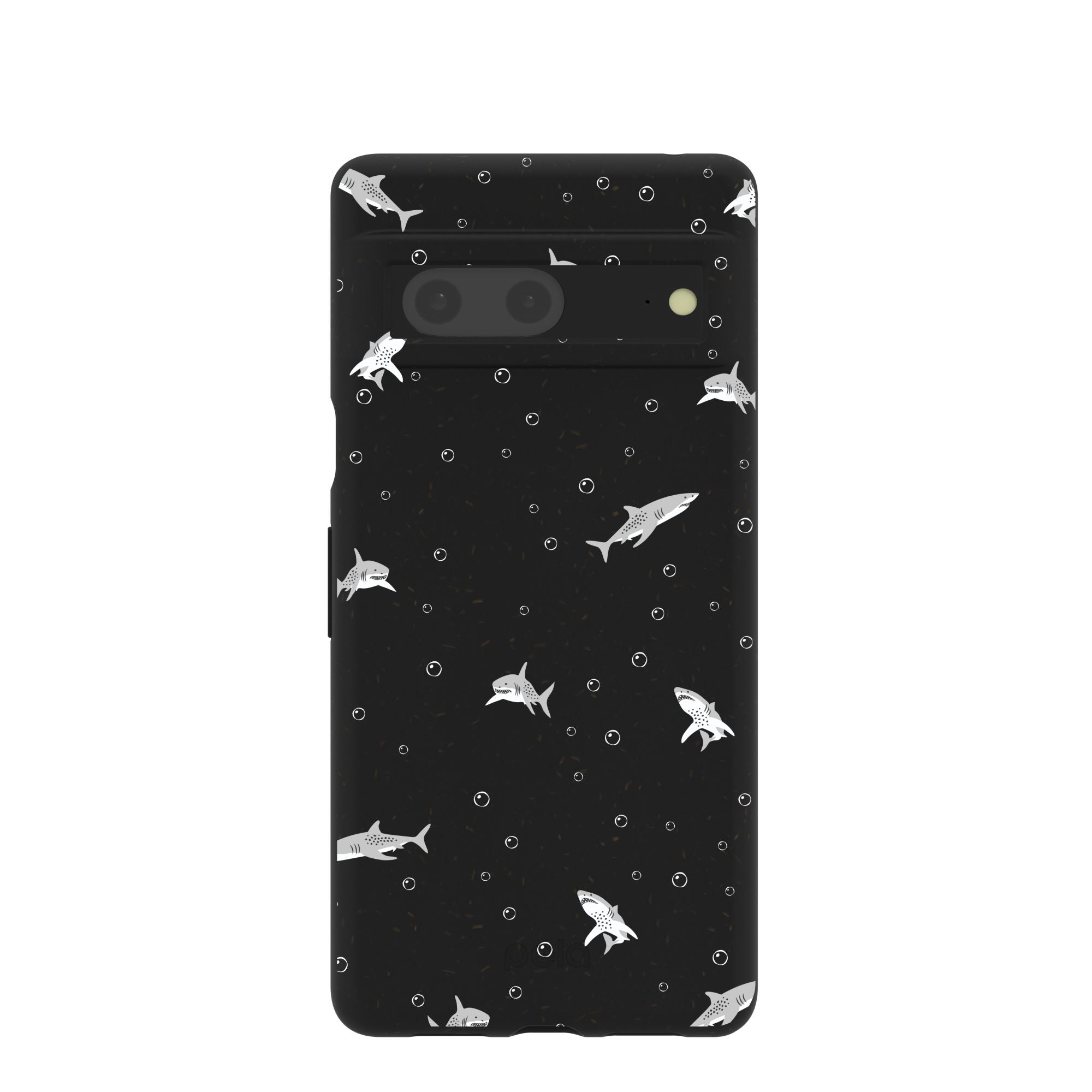 Buy Black Lil Sharks Google Pixel 7 Case Refurbished - $65.00 Black Lil Sharks Google Pixel 7 Case Refurbished - Pela Case refurbished available on Cerqular