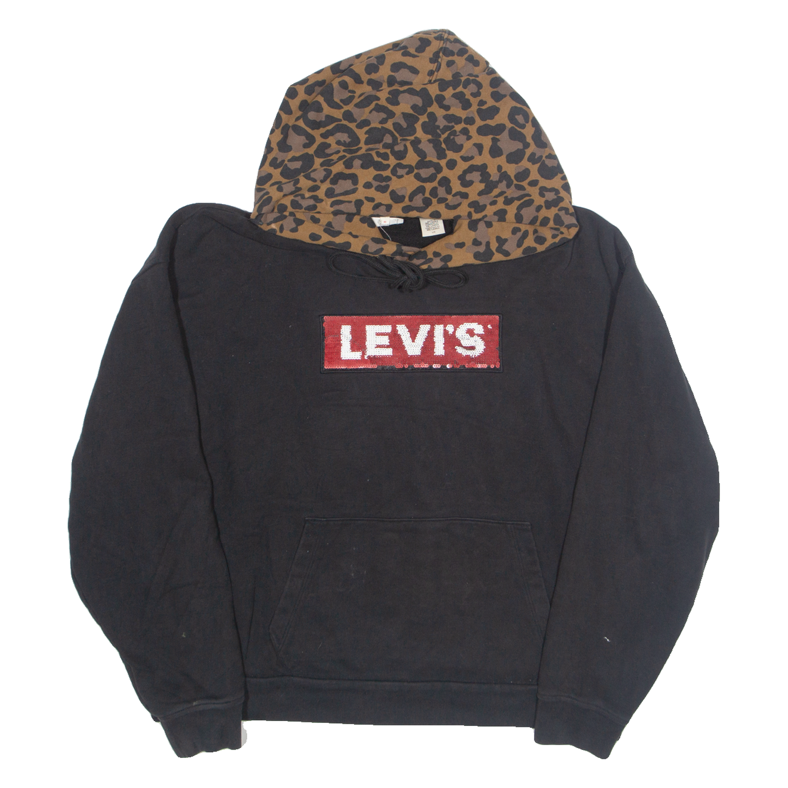 LEVI'S Sequins Womens Black Hoodie L Refurbished - N/A refurbished available on Cerqular