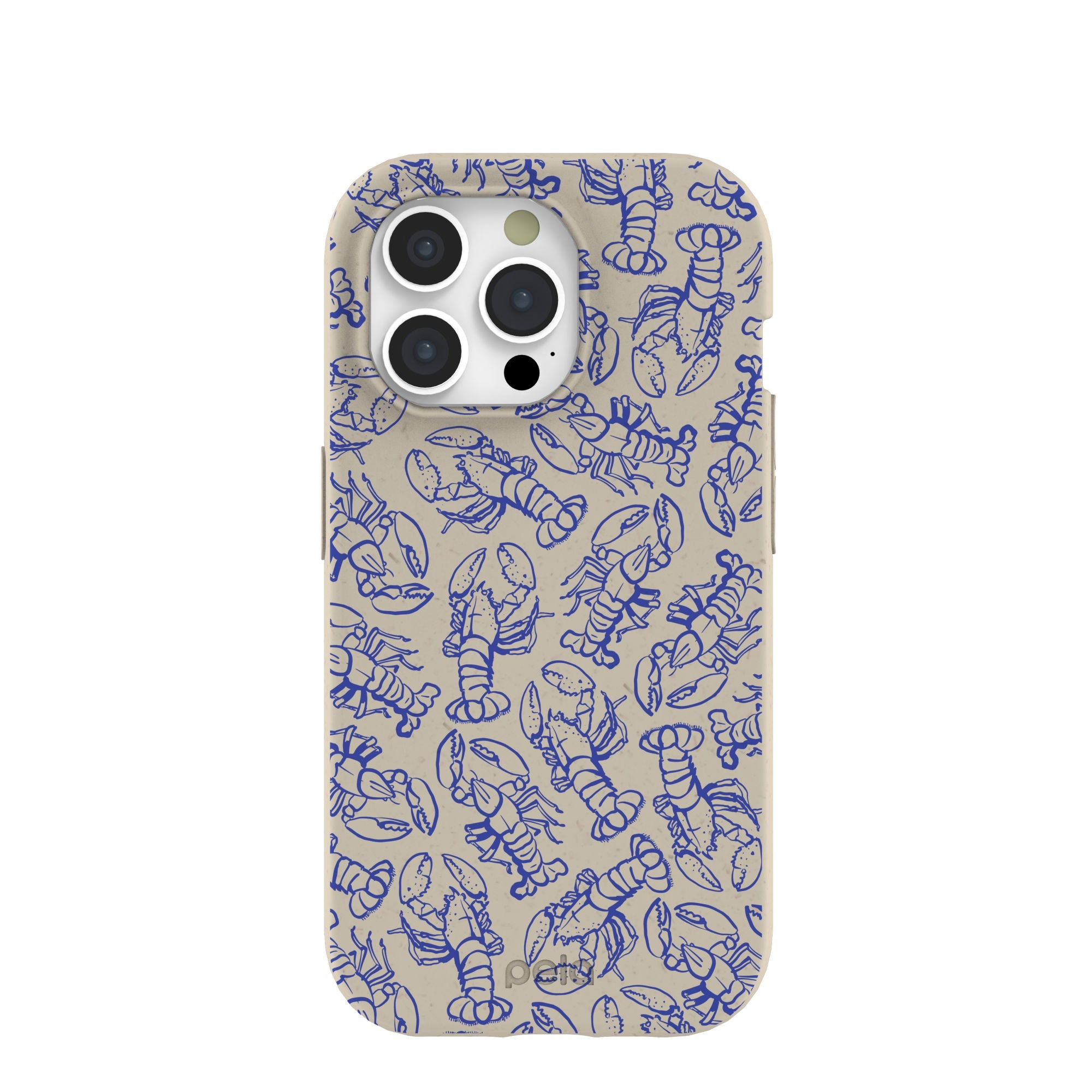 London Fog Blue Lobster iPhone 15 Pro Case Refurbished - Pela Case refurbished available on Cerqular
