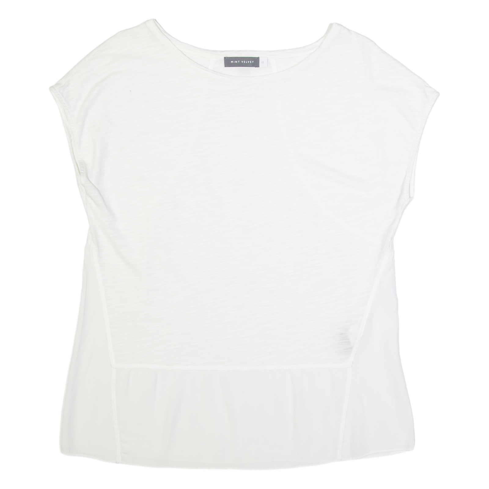 MINT VELVET Womens Top White UK 12 Refurbished - N/A refurbished available on Cerqular