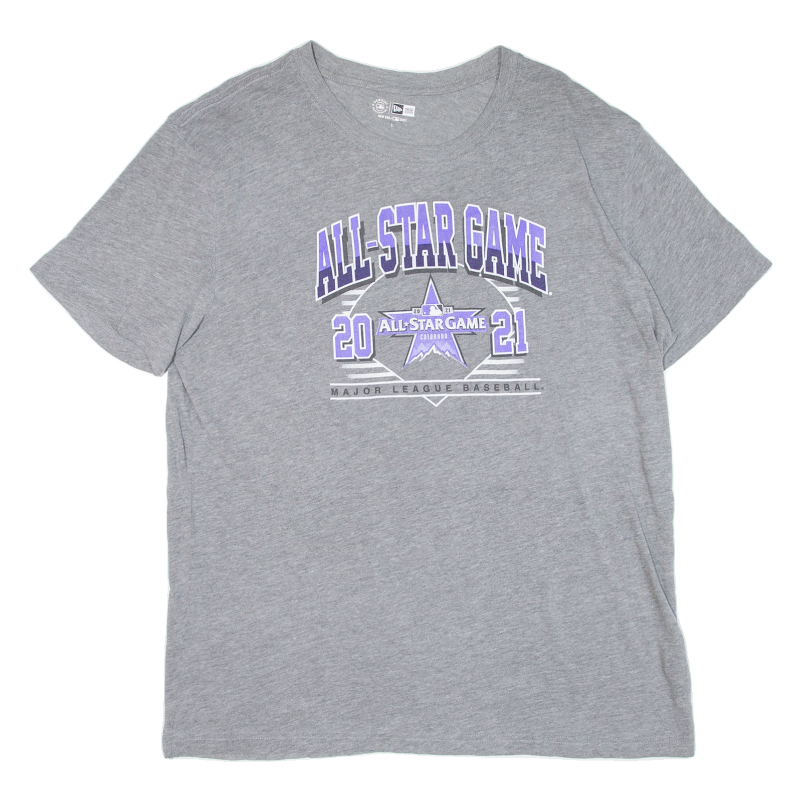 NEW ERA All Star Games Mens T-Shirt Grey USA L Refurbished - N/A refurbished available on Cerqular