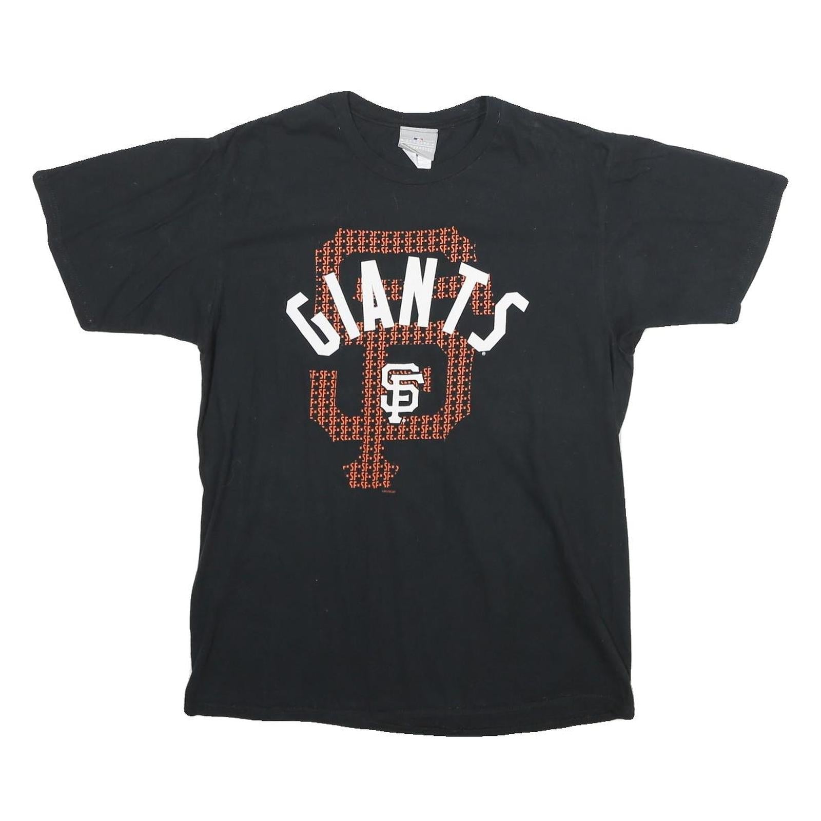GENUINE MERCHANDISE Mens Black San Francisco Giants Graphic T-Shirt M Crew Neck Refurbished - N/A refurbished available on Cerqular