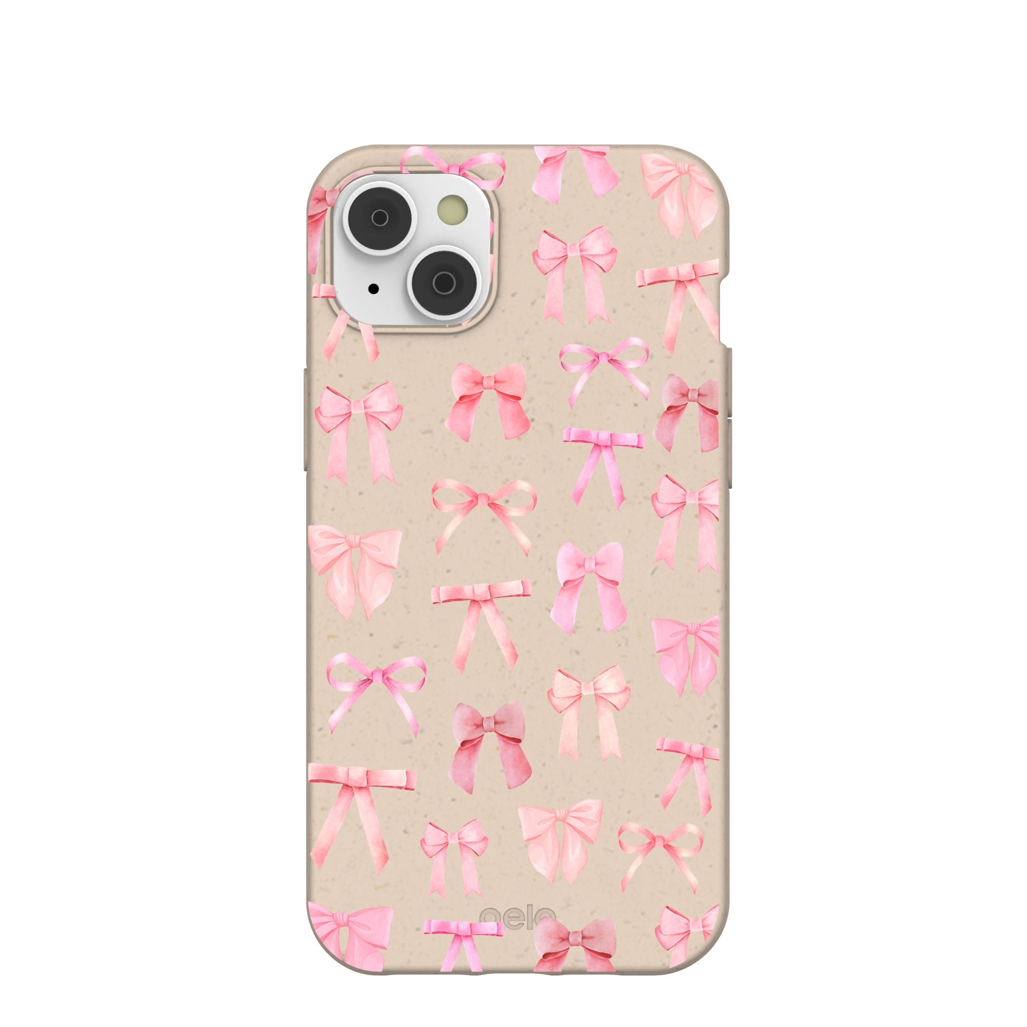 Seashell Rosy Bows iPhone 14 Plus Case Refurbished - Pela Case refurbished available on Cerqular