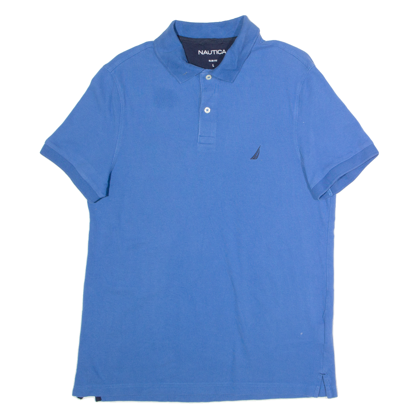 NAUTICA Slim Fit Mens Polo Shirt Blue L Refurbished - N/A refurbished available on Cerqular