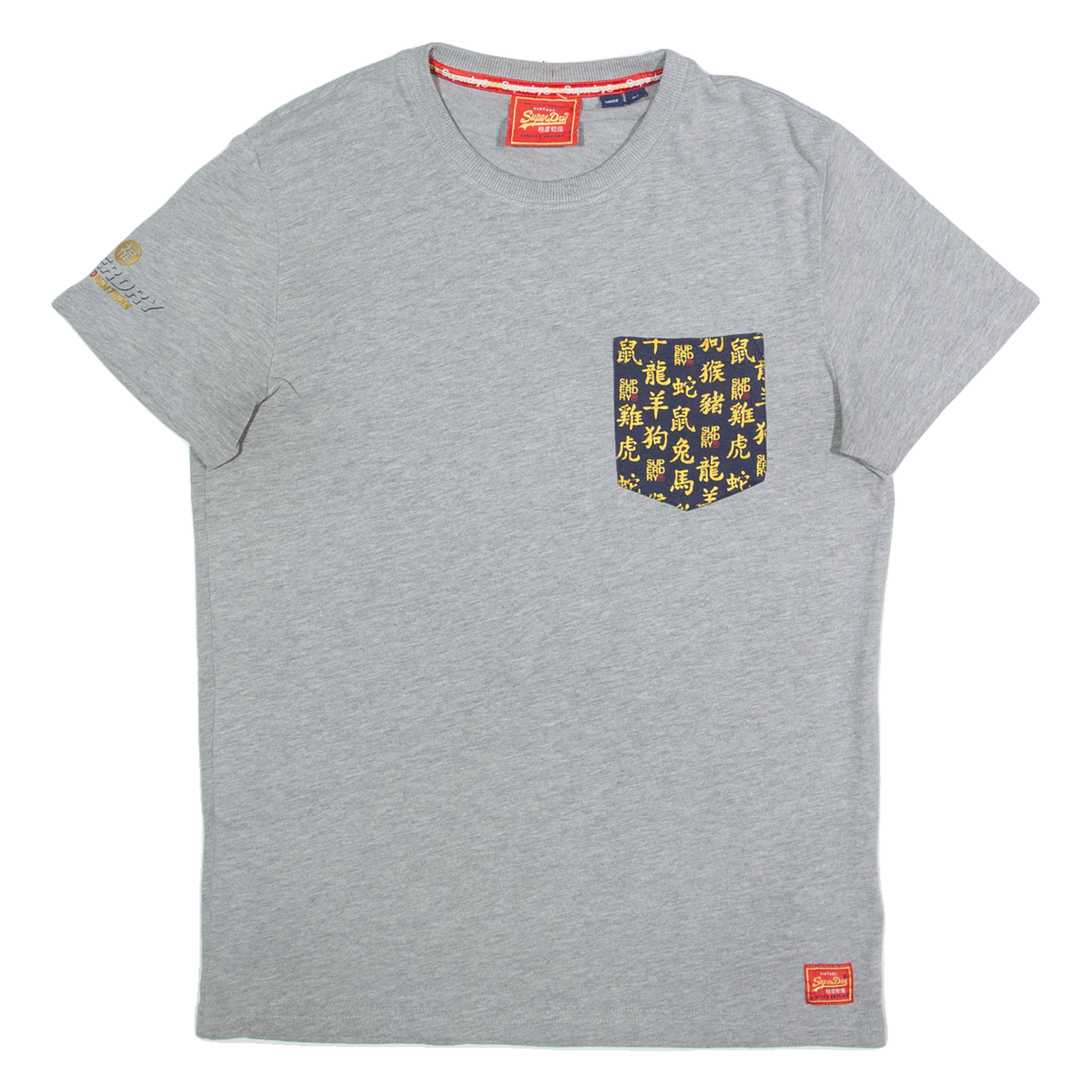 SUPERDRY Mens T-Shirt Grey M Refurbished - N/A refurbished available on Cerqular