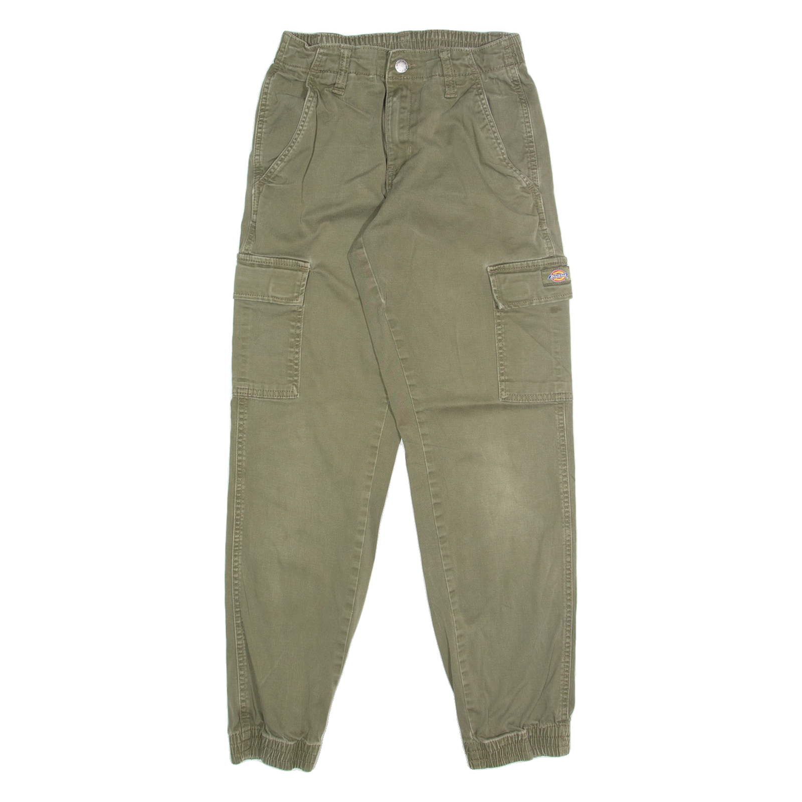 DICKIES Cargo Mens Trousers Green Regular Tapered W24 L28 Refurbished - N/A refurbished available on Cerqular