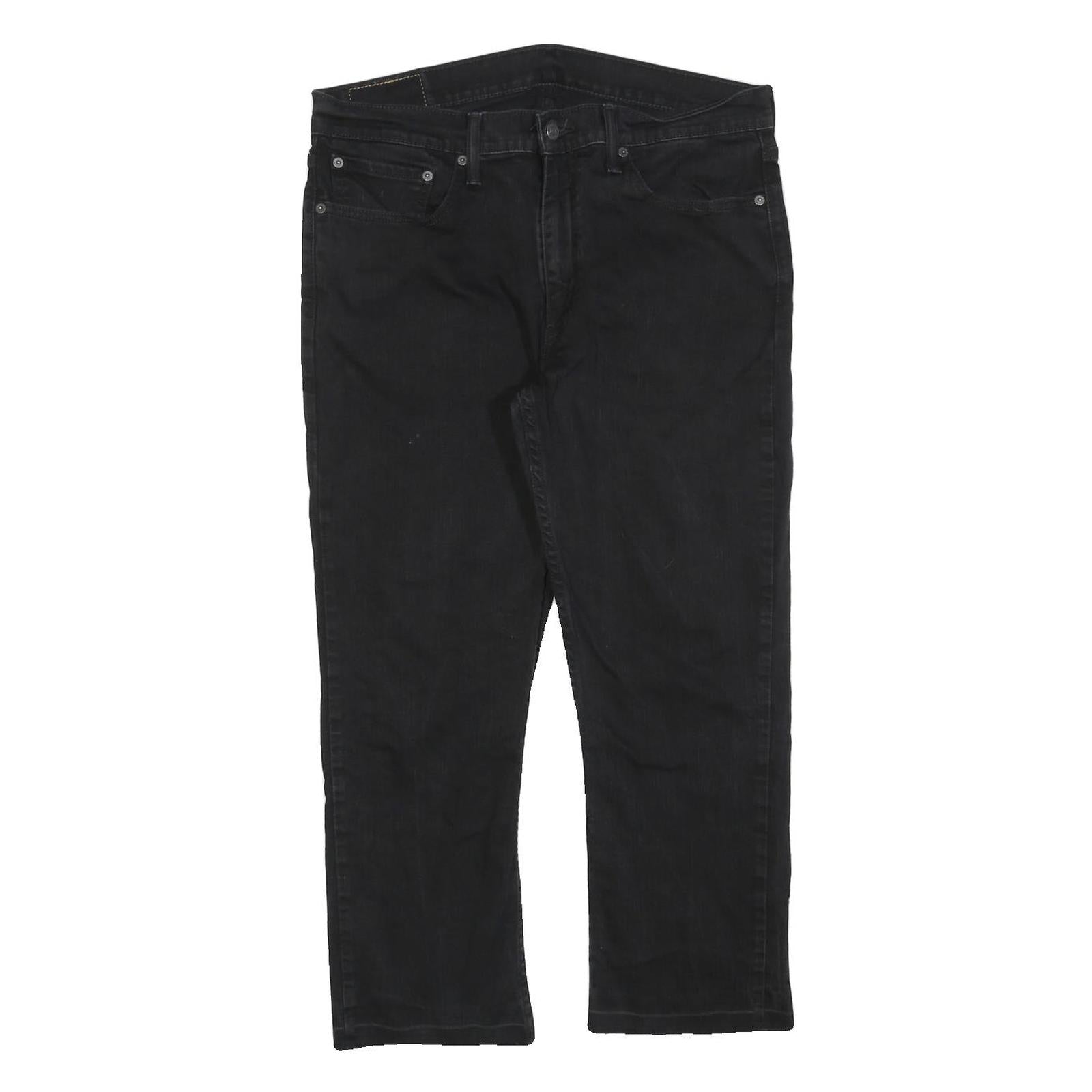 LEVI'S 514 Classic Mens Jeans Black Classic Straight Denim Medium W36 L25 Zip Refurbished - N/A refurbished available on Cerqular