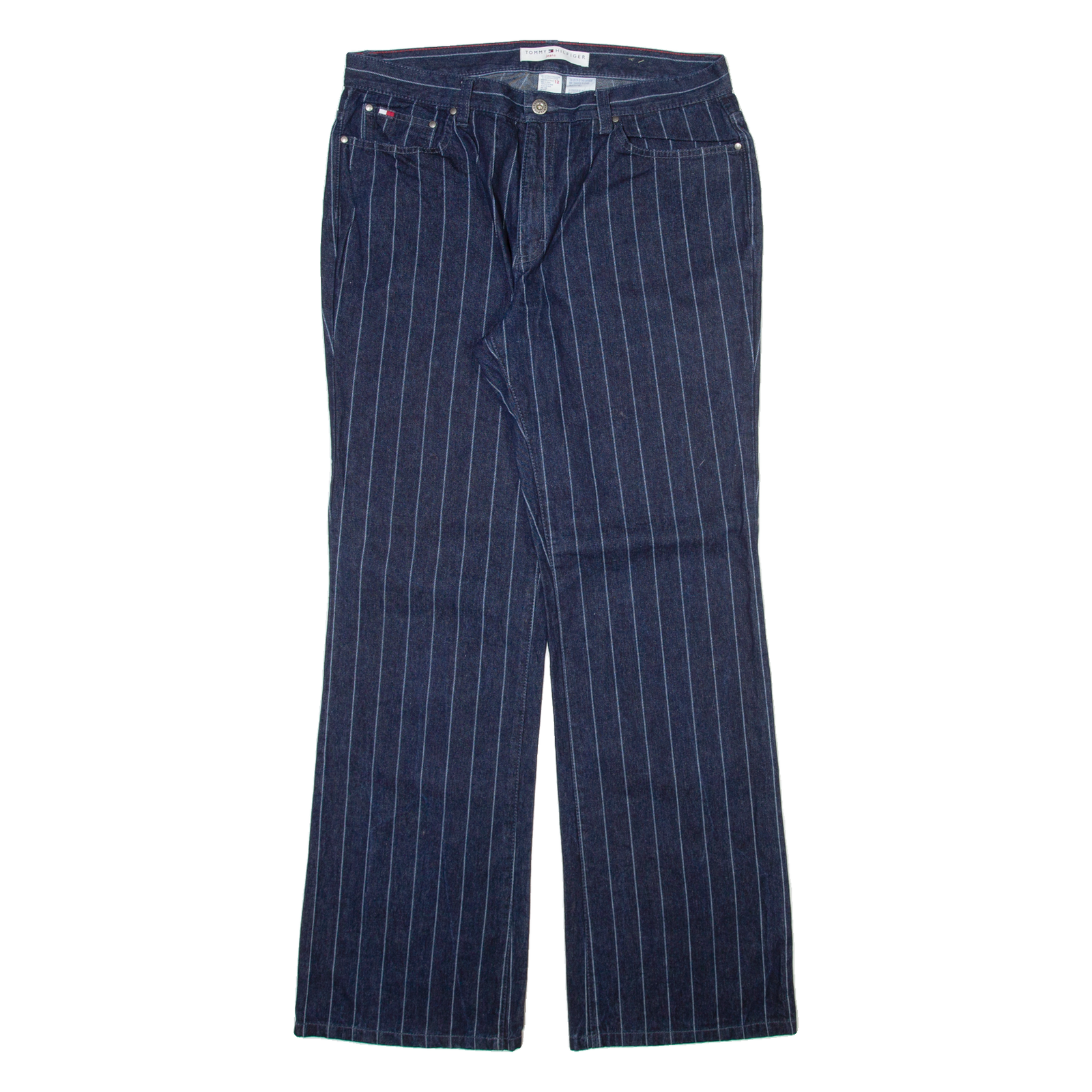 TOMMY HILFIGER Womens Trousers Blue Regular Bootcut W32 L32 Refurbished - N/A refurbished available on Cerqular