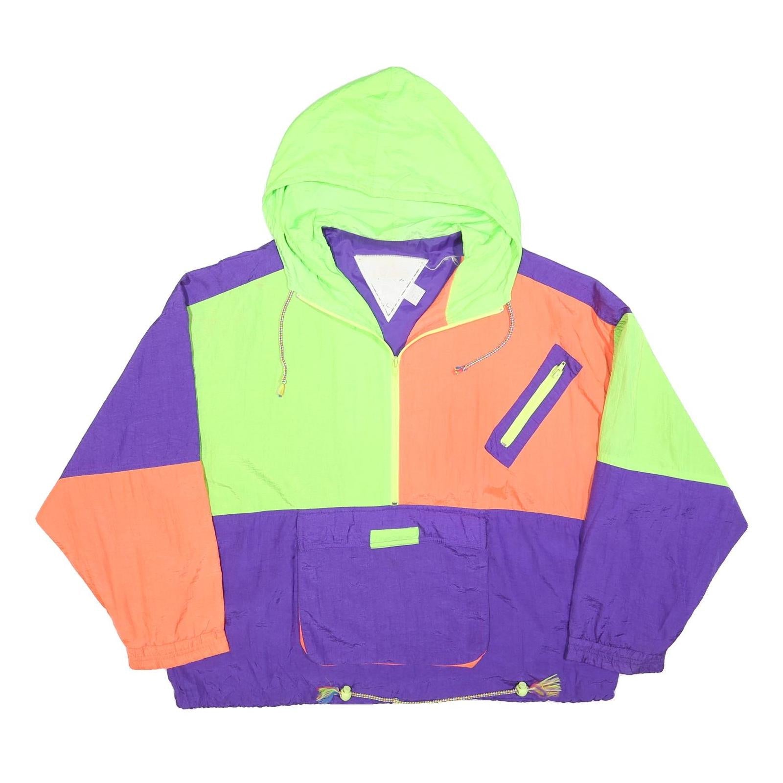 Buy Womens Green & Purple Orange Colourblock Hooded Zip Jacket L Polyester Blend Refurbished - $32.49 Womens Green & Purple Orange Colourblock Hooded Zip Jacket L Polyester Blend Refurbished - N/A refurbished available on Cerqular