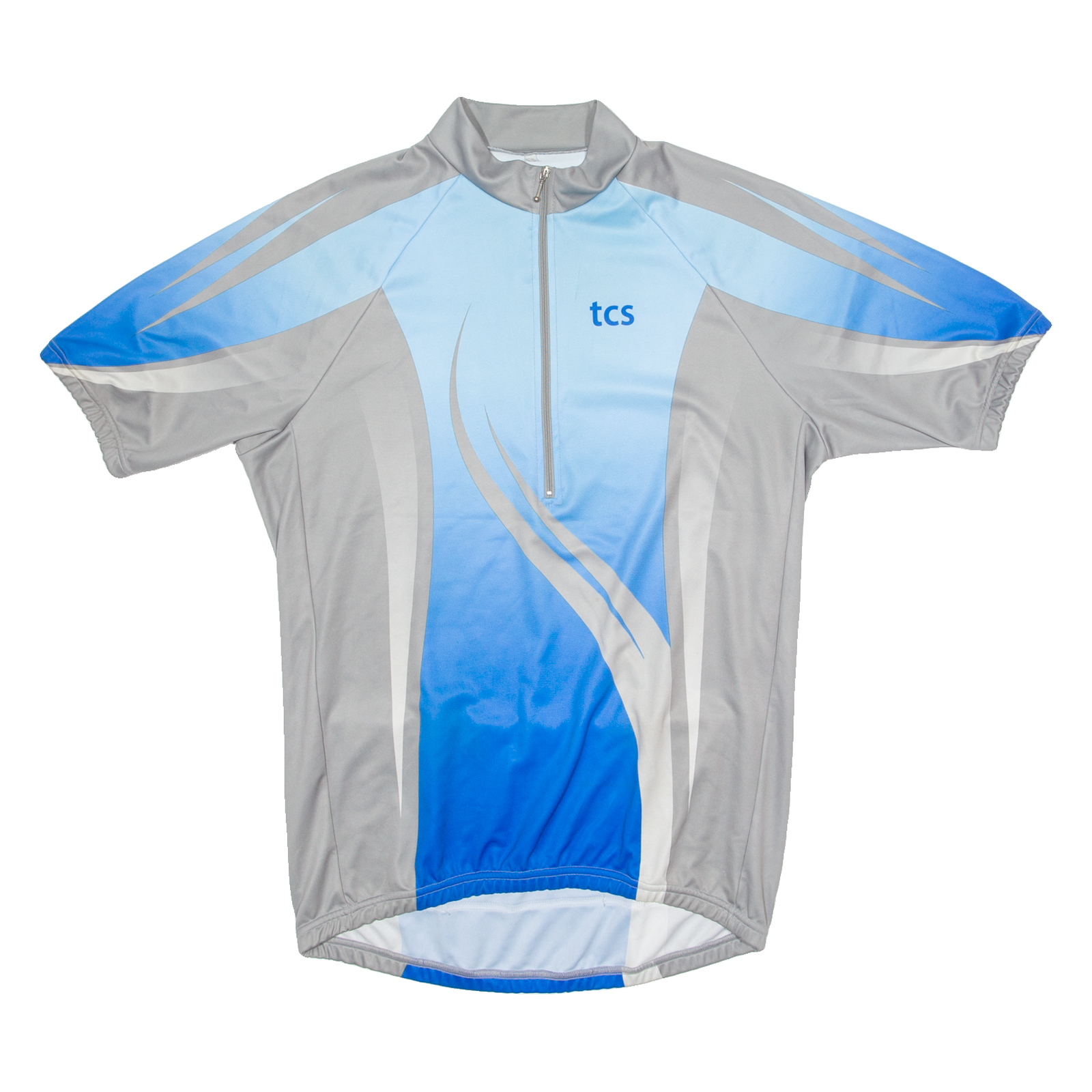 TCS Cycling Mens Jersey Blue 1/2 Zip 2XL Refurbished - N/A refurbished available on Cerqular
