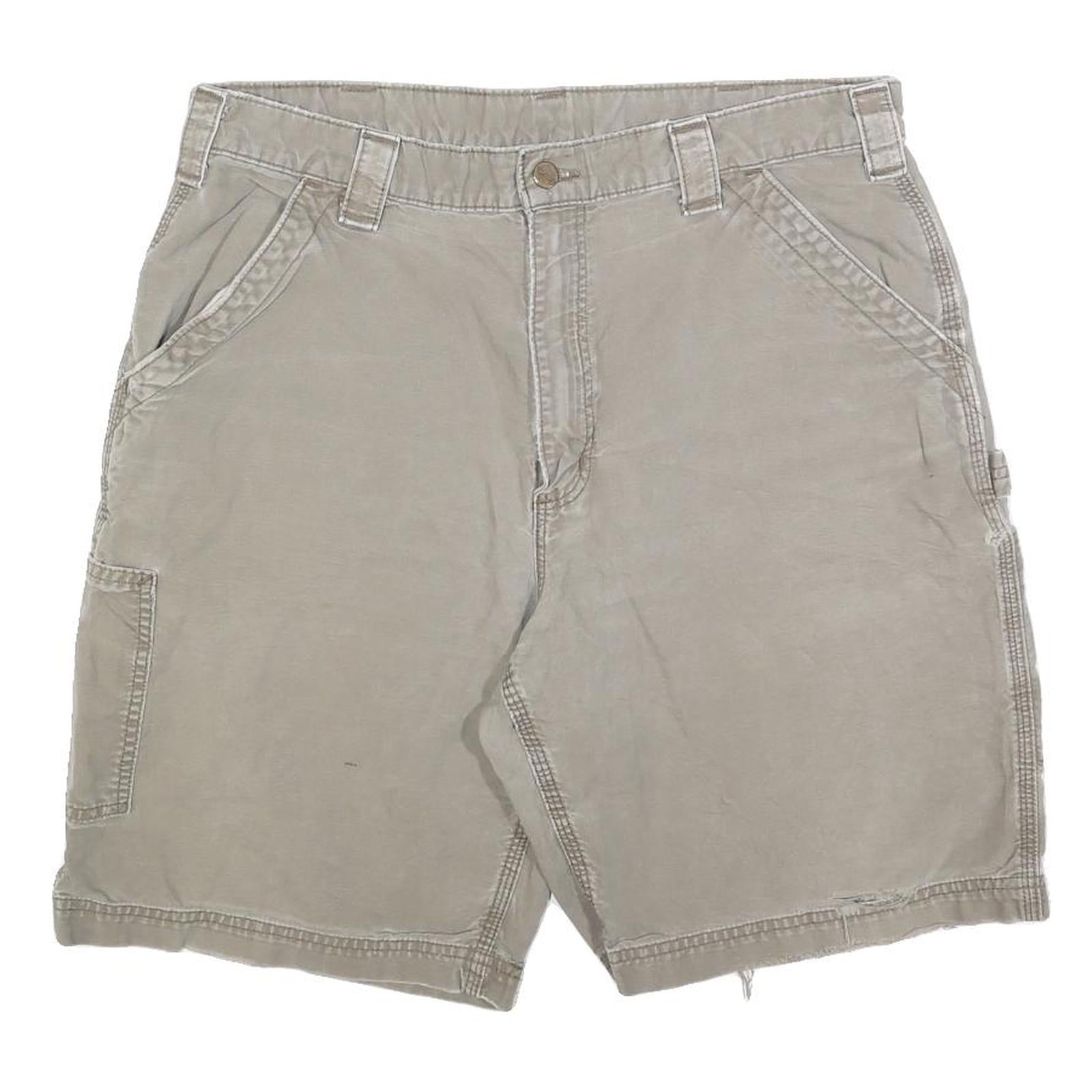 Buy CARHARTT Mens Beige Casual Cotton Blend Carpenter Shorts L W36 Workwear Refurbished - $29.89 CARHARTT Mens Beige Casual Cotton Blend Carpenter Shorts L W36 Workwear Refurbished - N/A refurbished available on Cerqular