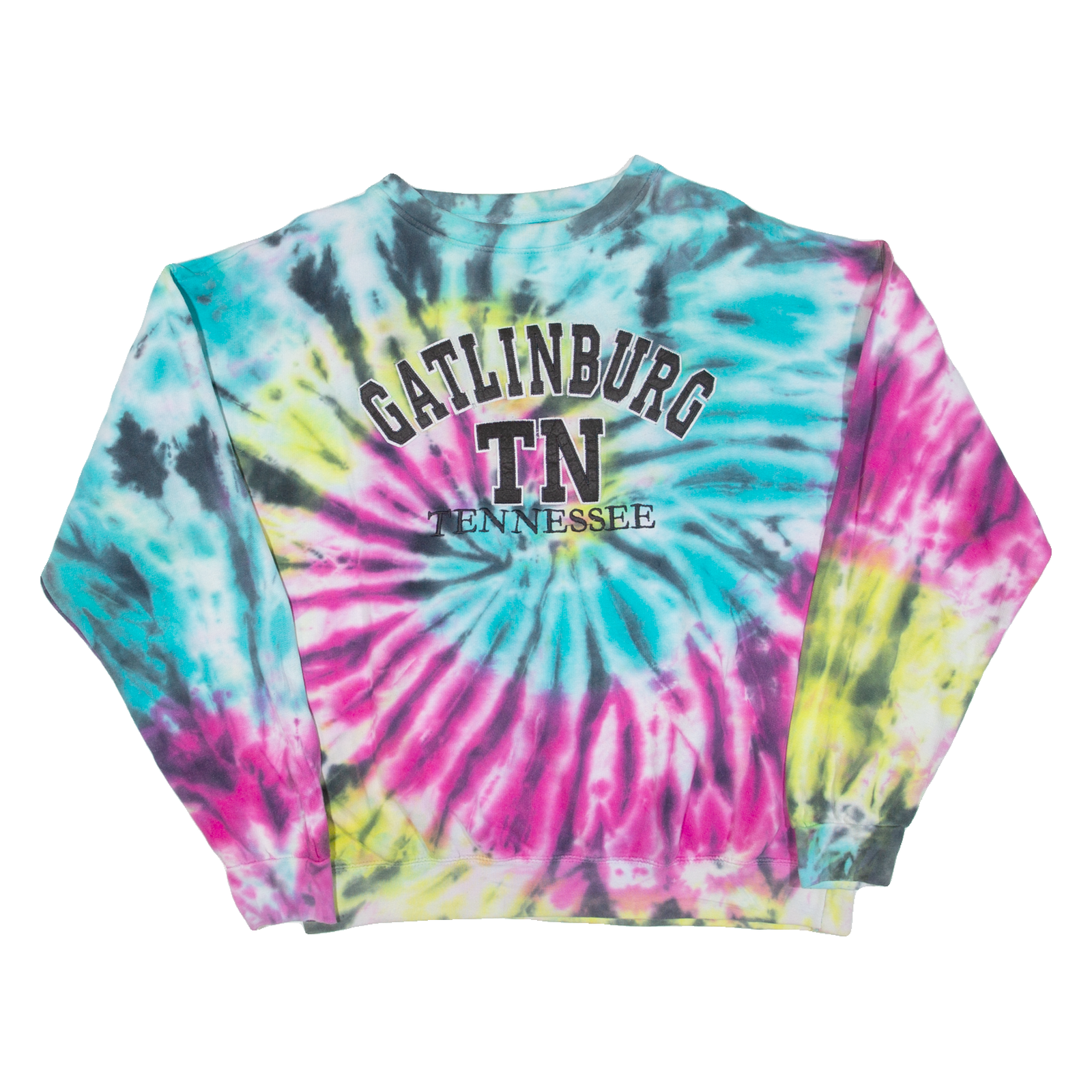 SANJEEV Gatlinburg Tennessee Tie Dye Mens Sweatshirt Blue USA XL Refurbished - N/A refurbished available on Cerqular