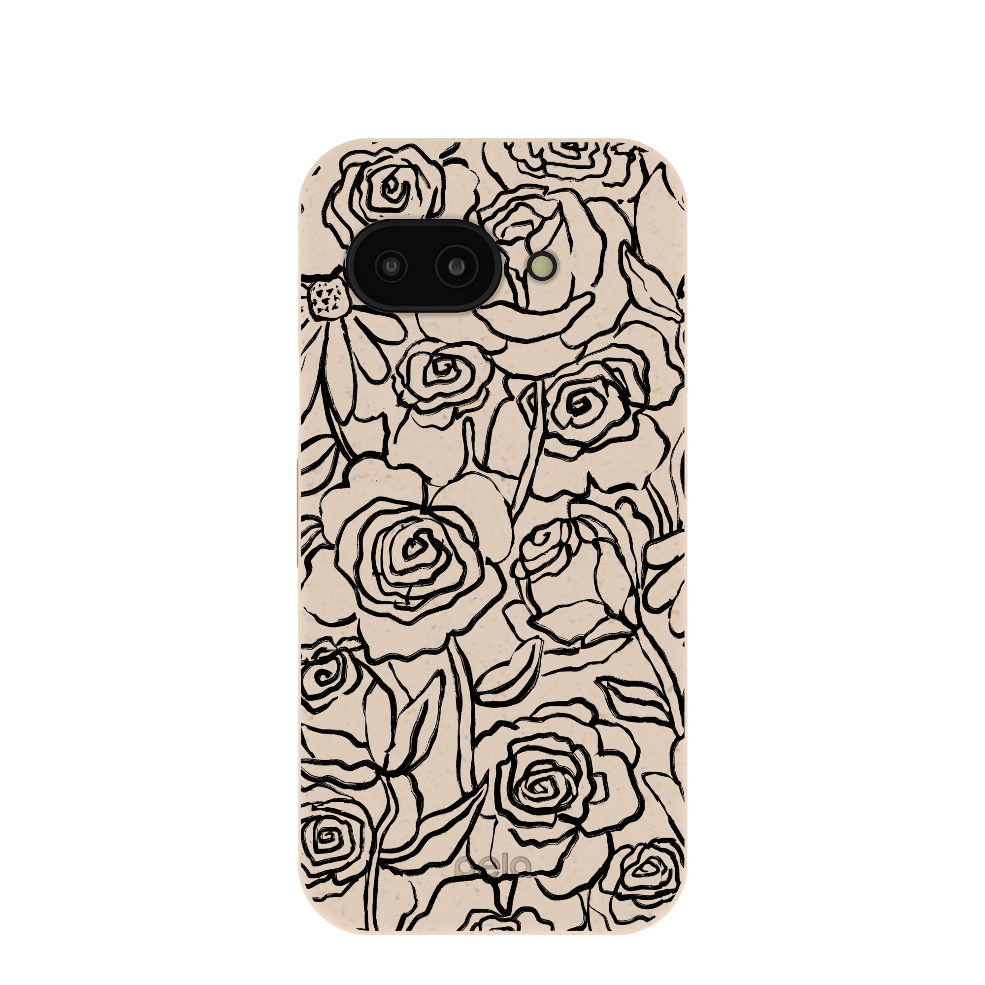 Seashell Inked Blooms Google Pixel 9a Case Refurbished - Pela Case refurbished available on Cerqular