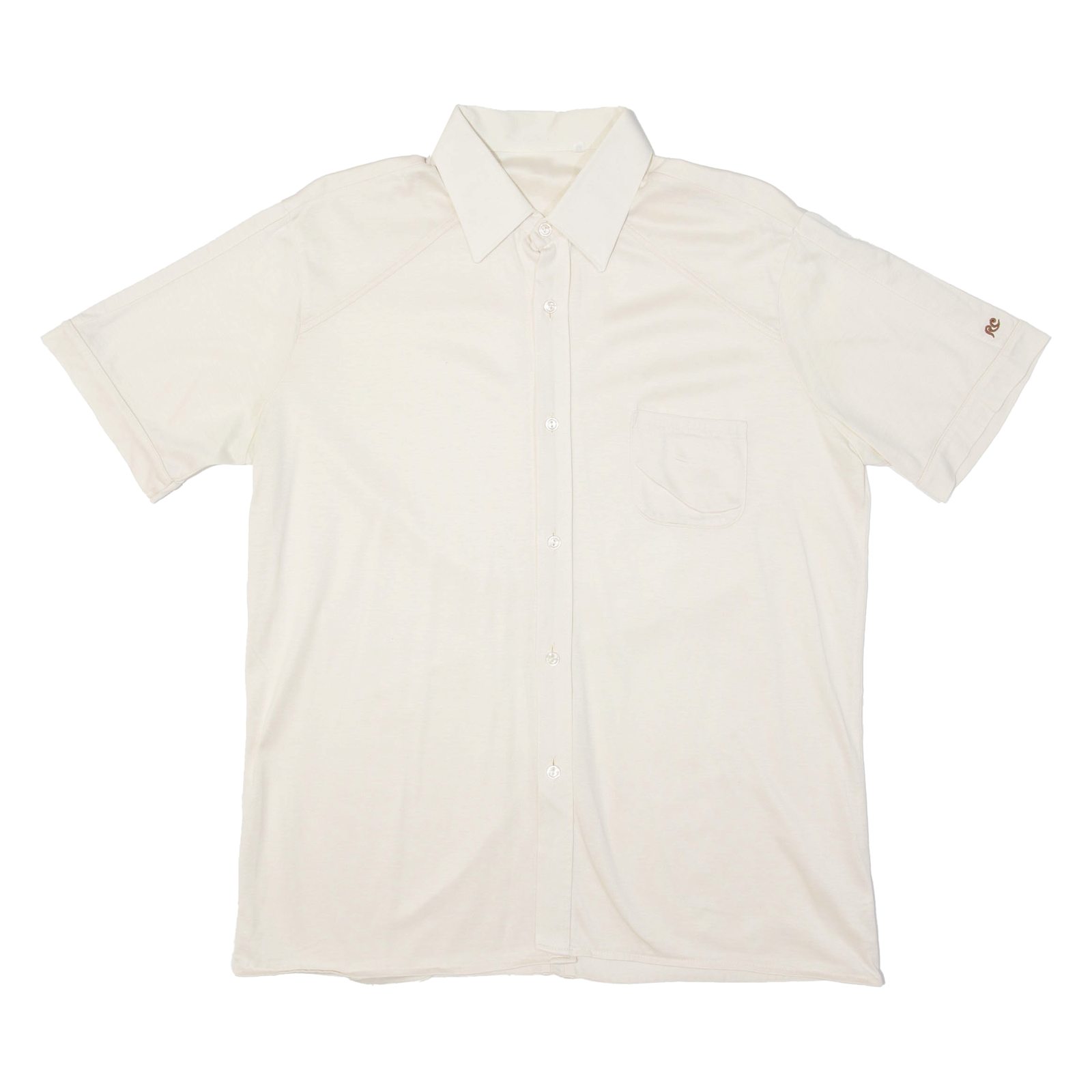 Mens Plain Shirt Cream 90s M Refurbished - N/A refurbished available on Cerqular