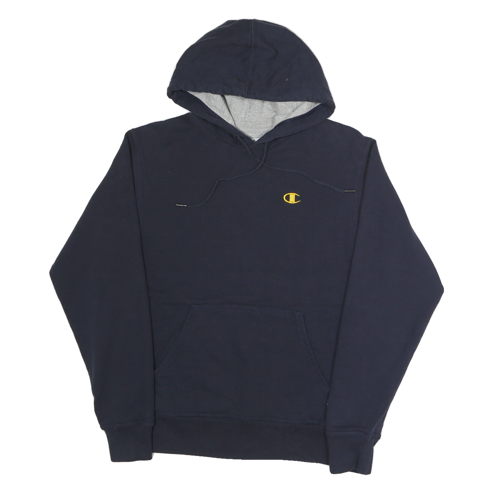 CHAMPION Mens Navy Blue Hoodie S Cotton Blend Pullover Sweatshirt Refurbished - N/A refurbished available on Cerqular