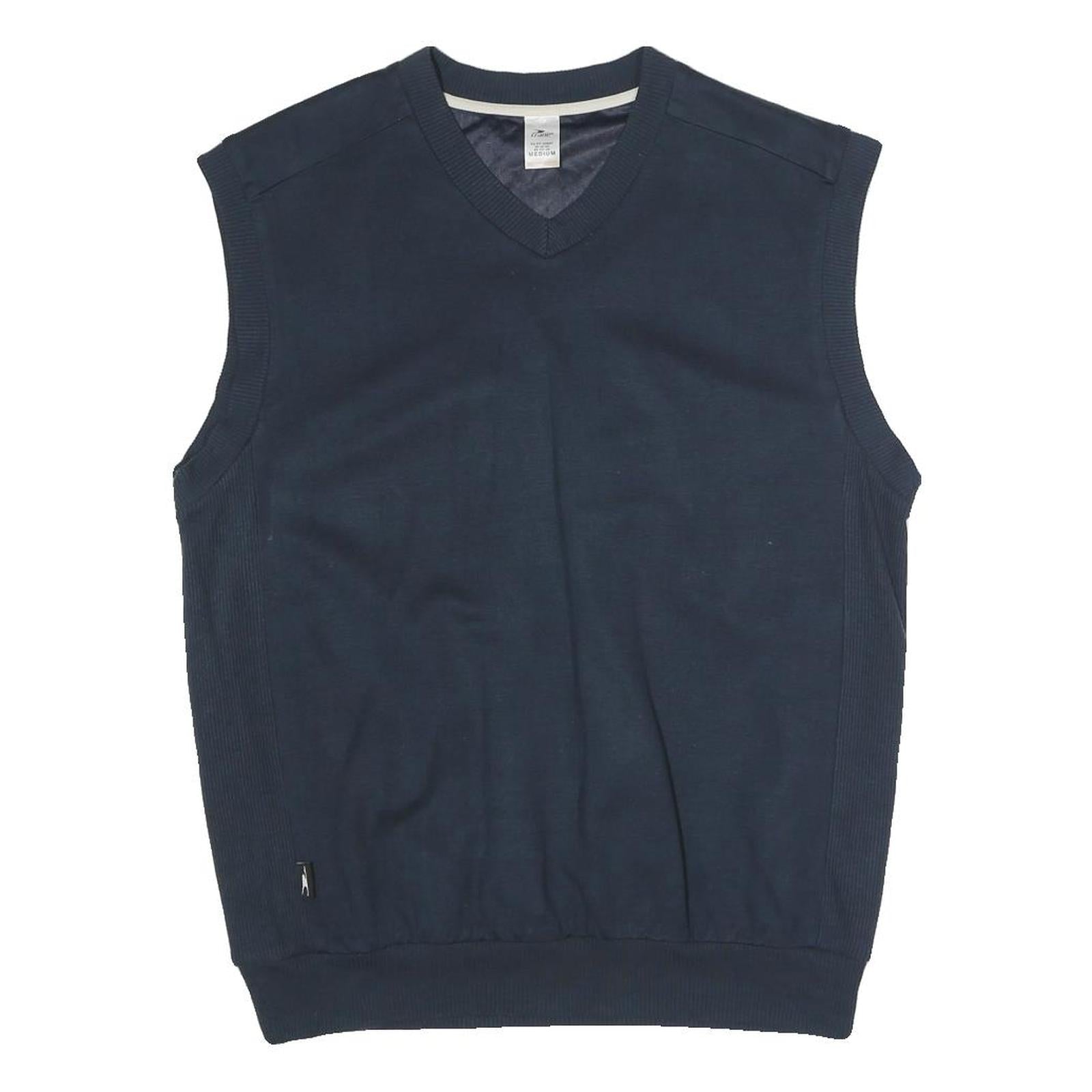 CRANE Lined Mens Blue V-Neck M Sleeveless Cotton Blend Pullover Sweatshirt Refurbished - N/A refurbished available on Cerqular