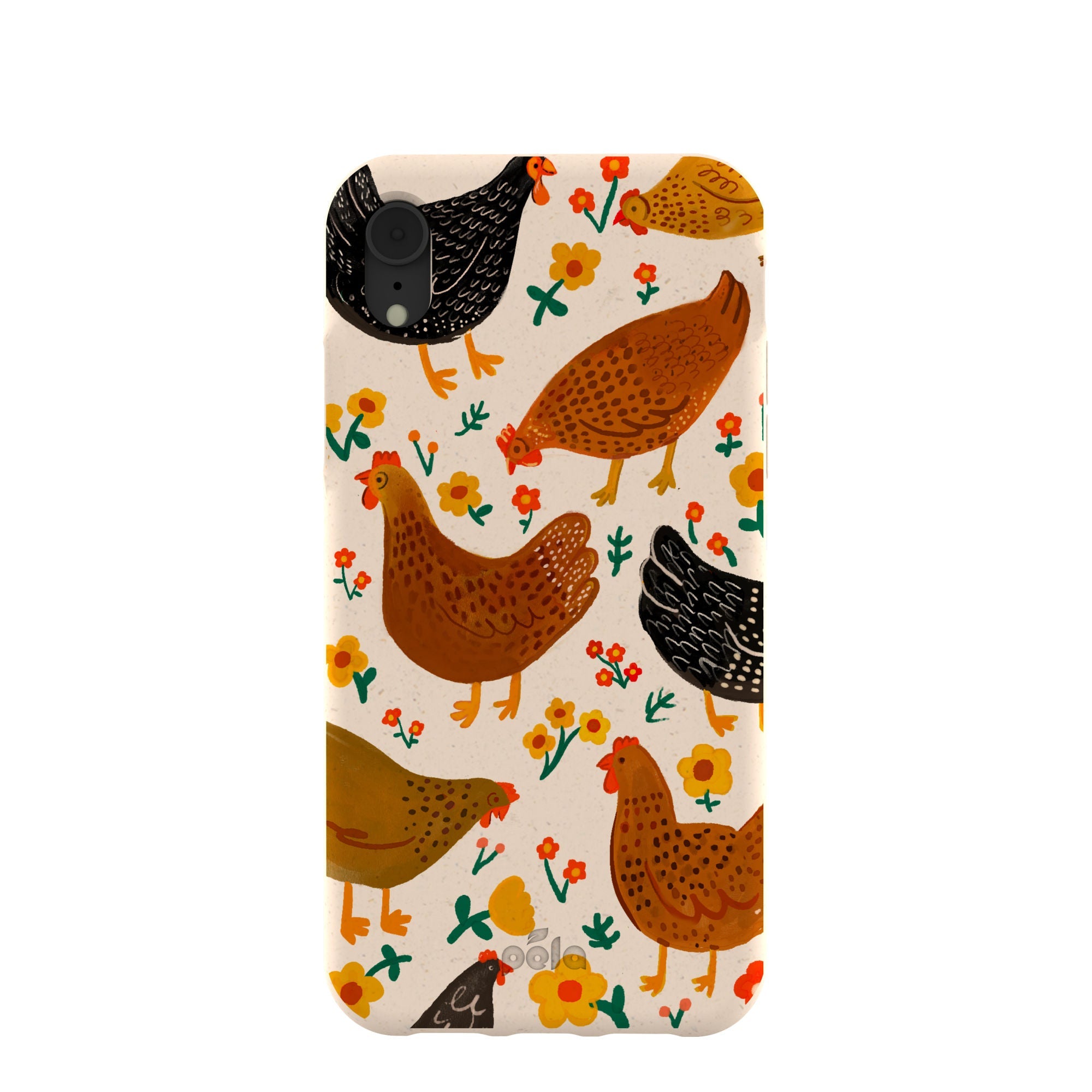 Seashell Chicken Garden iPhone XR Case Refurbished - Pela Case refurbished available on Cerqular