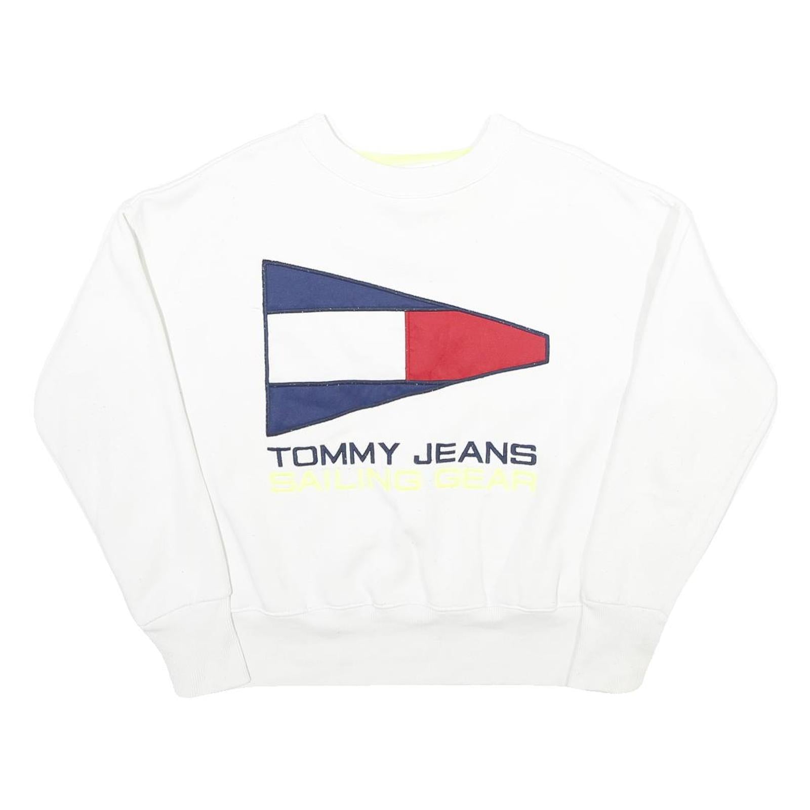Buy TOMMY JEANS Womens White Sailing Gear Crew Neck XS Cotton Blend Sweatshirt Refurbished - $51.99 TOMMY JEANS Womens White Sailing Gear Crew Neck XS Cotton Blend Sweatshirt Refurbished - N/A refurbished available on Cerqular