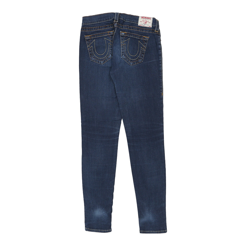 Casey Made in USA True Religion Skinny Jeans - 30W UK 8 Blue Cotton Refurbished - Thrifted (note: this is a term often used to describe second- refurbished available on Cerqular