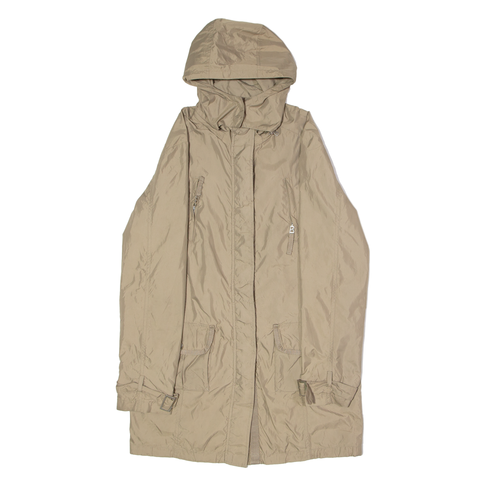BOGNER Womens Parka Coat Beige Canvas Nylon UK 8 Refurbished - N/A refurbished available on Cerqular