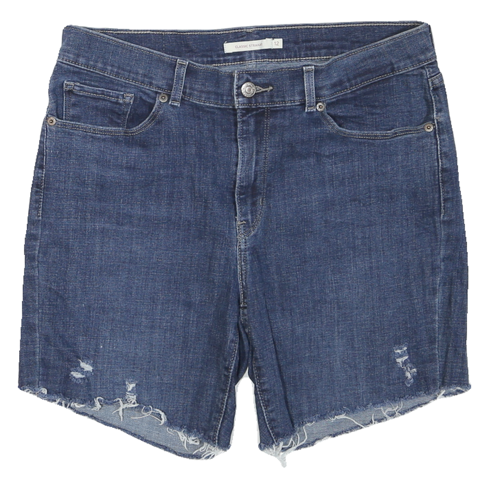 Buy LEVI'S Womens Shorts Blue Casual Denim M W34 Frayed Edge Classic Straight Refurbished - $23.39 LEVI'S Womens Shorts Blue Casual Denim M W34 Frayed Edge Classic Straight Refurbished - N/A refurbished available on Cerqular