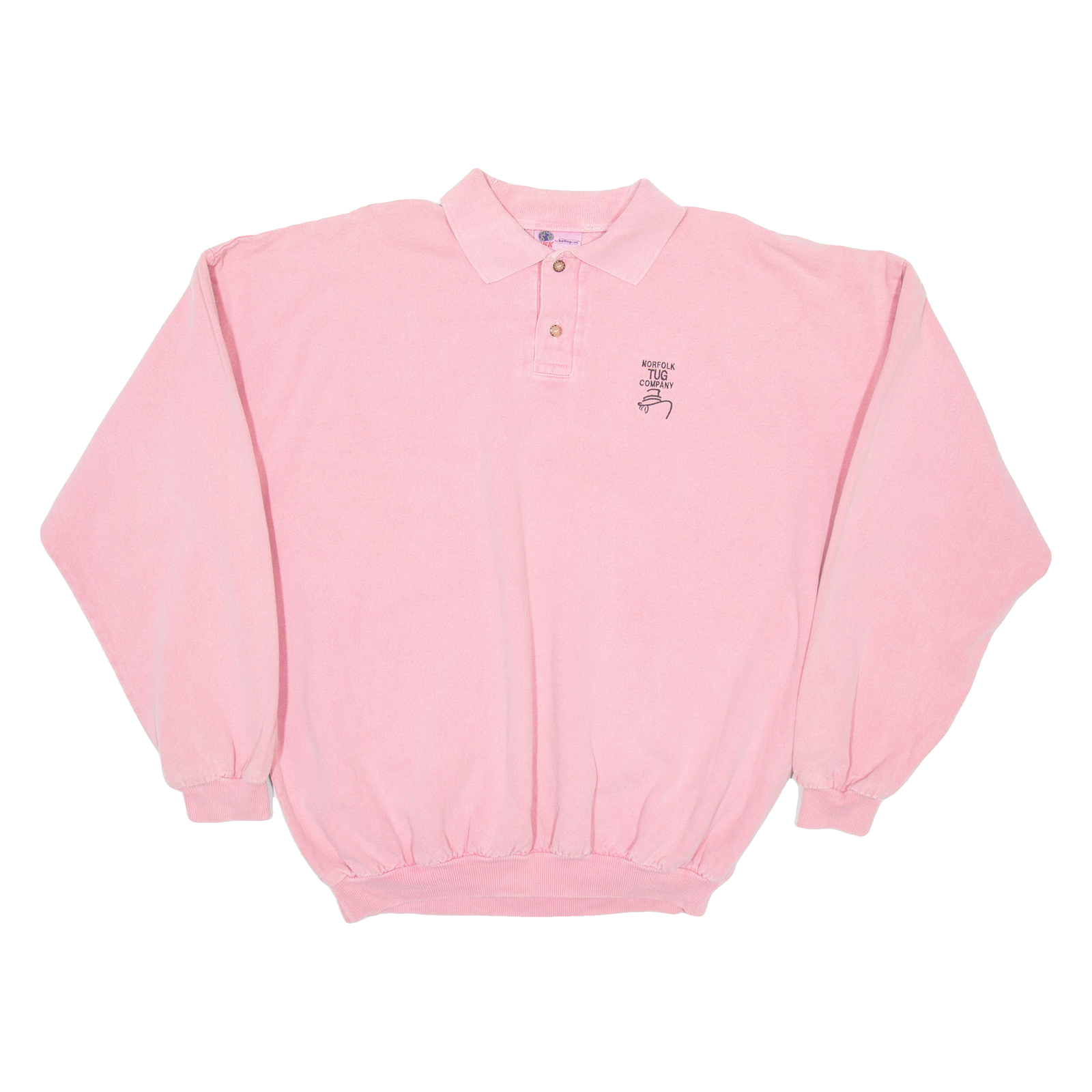 WEK Norfolk Tug Company Womens Sweatshirt Pink Collared USA 2XL Refurbished - N/A refurbished available on Cerqular