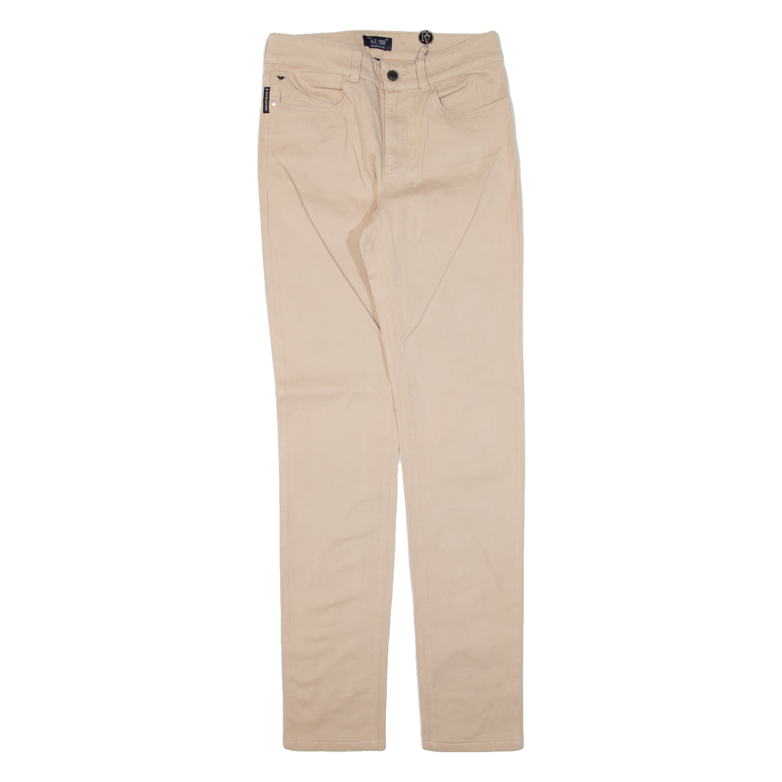 ARMANI JEANS Womens Trousers Beige Slim Skinny W27 L31 Refurbished - N/A refurbished available on Cerqular