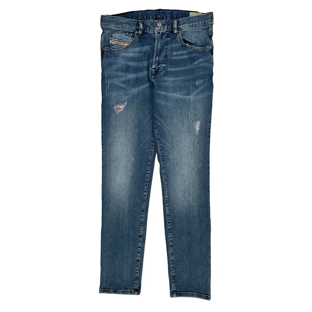 Diesel Mharky-J Jeans - 30W 27L Blue Cotton Refurbished - Thrifted (note: this is a term often used to describe second- refurbished available on Cerqular