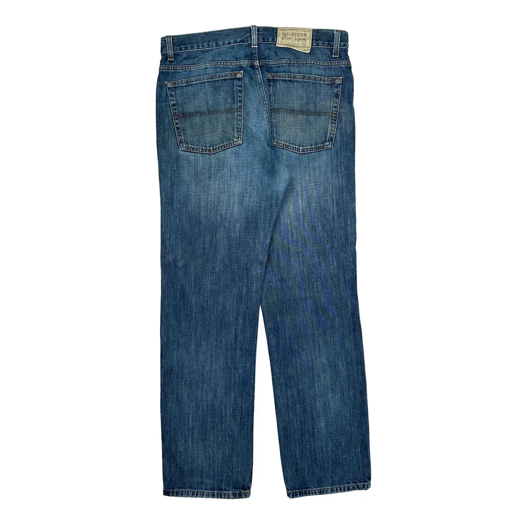 Buy Tommy Hilfiger Jeans - 36W 30L Blue Denim Refurbished - $60.29 Tommy Hilfiger Jeans - 36W 30L Blue Denim Refurbished - Thrifted (note: this is a term often used to describe second- refurbished available on Cerqular