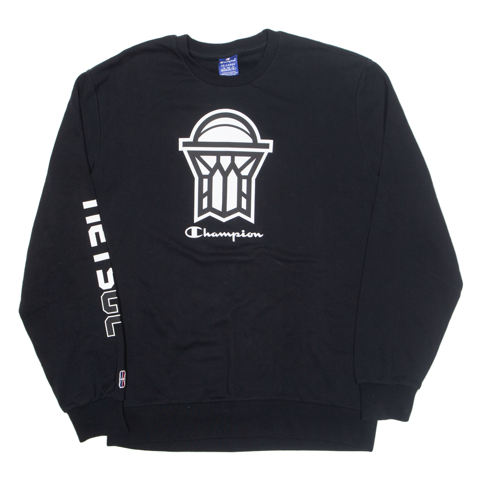 CHAMPION NETSGC Mens Sweatshirt Black 2XL Refurbished - N/A refurbished available on Cerqular