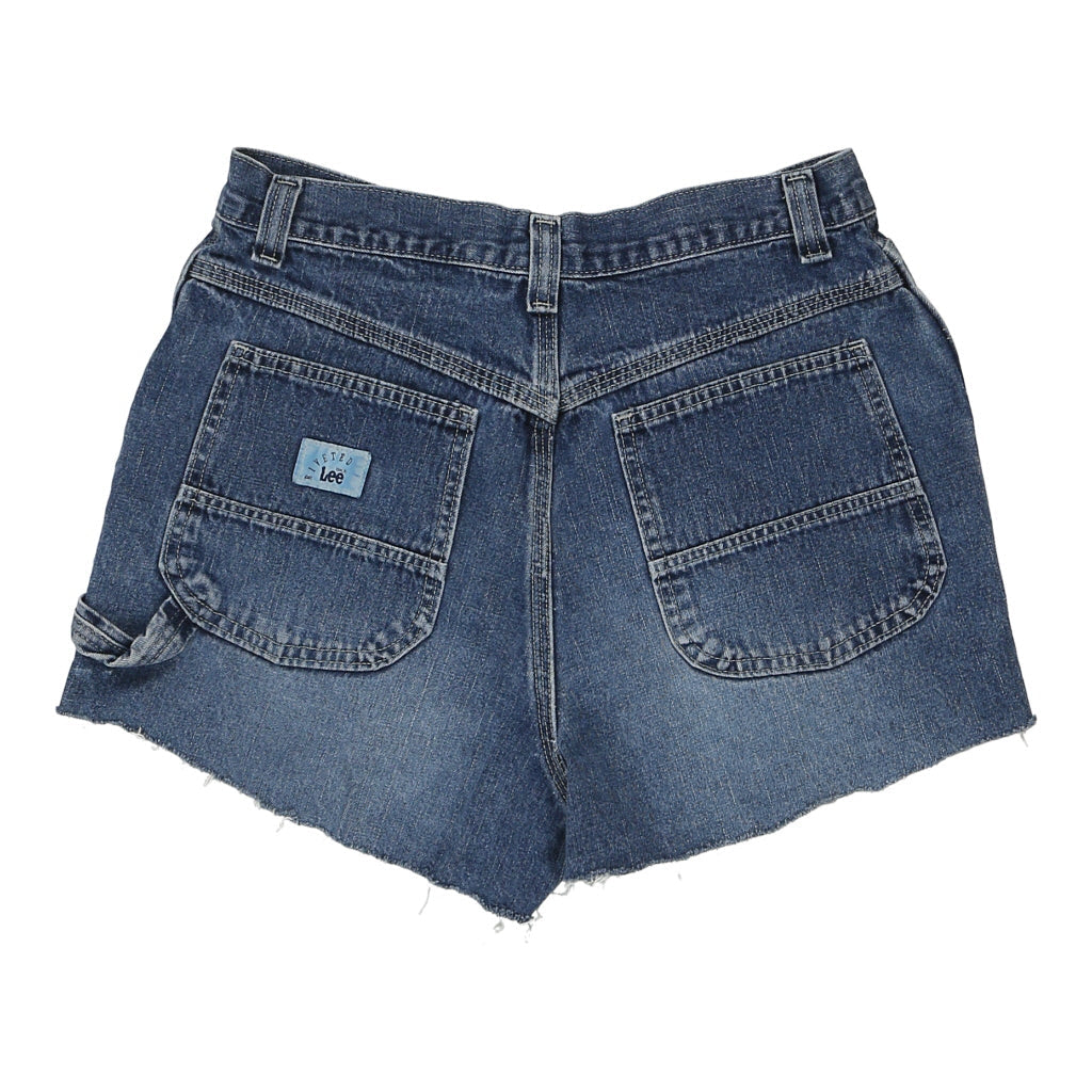 Lee Carpenter Shorts - 32W UK 12 Blue Cotton Blend Refurbished - Thrifted (note: this is a term often used to describe second- refurbished available on Cerqular