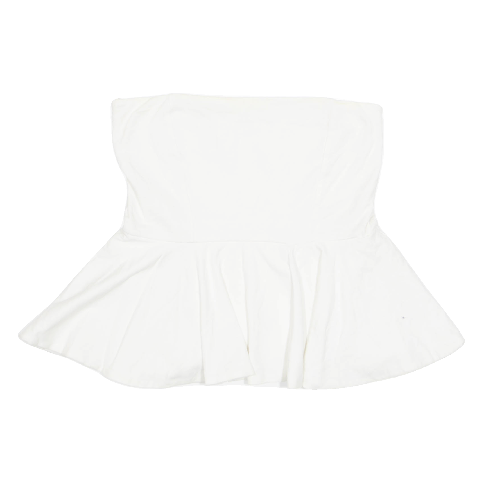 ZARA Womens Strapless Top White Sleeveless M Refurbished - N/A refurbished available on Cerqular