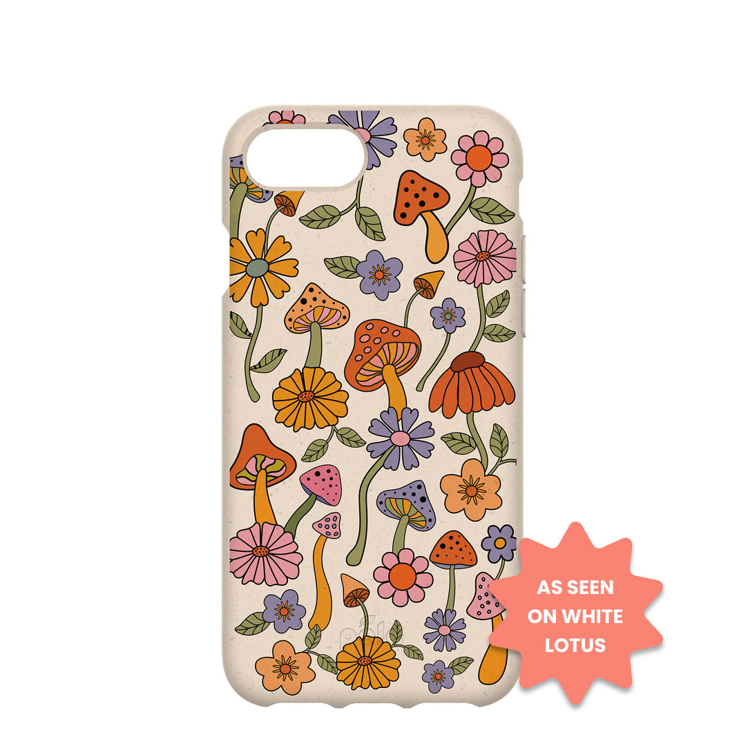 Seashell Shrooms and Blooms iPhone 6/6s/7/8/SE Case Refurbished - Pela Case refurbished available on Cerqular