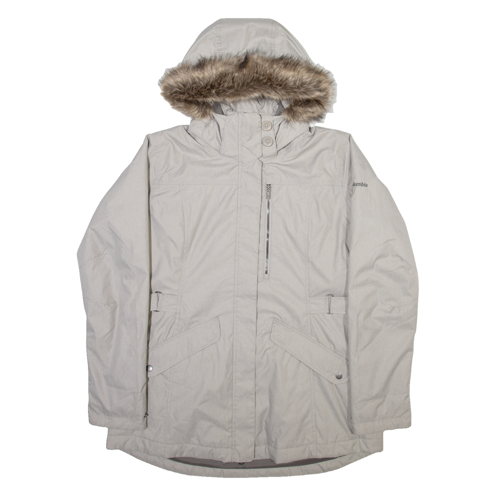 COLUMBIA Insulated Womens Parka Coat Grey Hooded XL Refurbished - N/A refurbished available on Cerqular