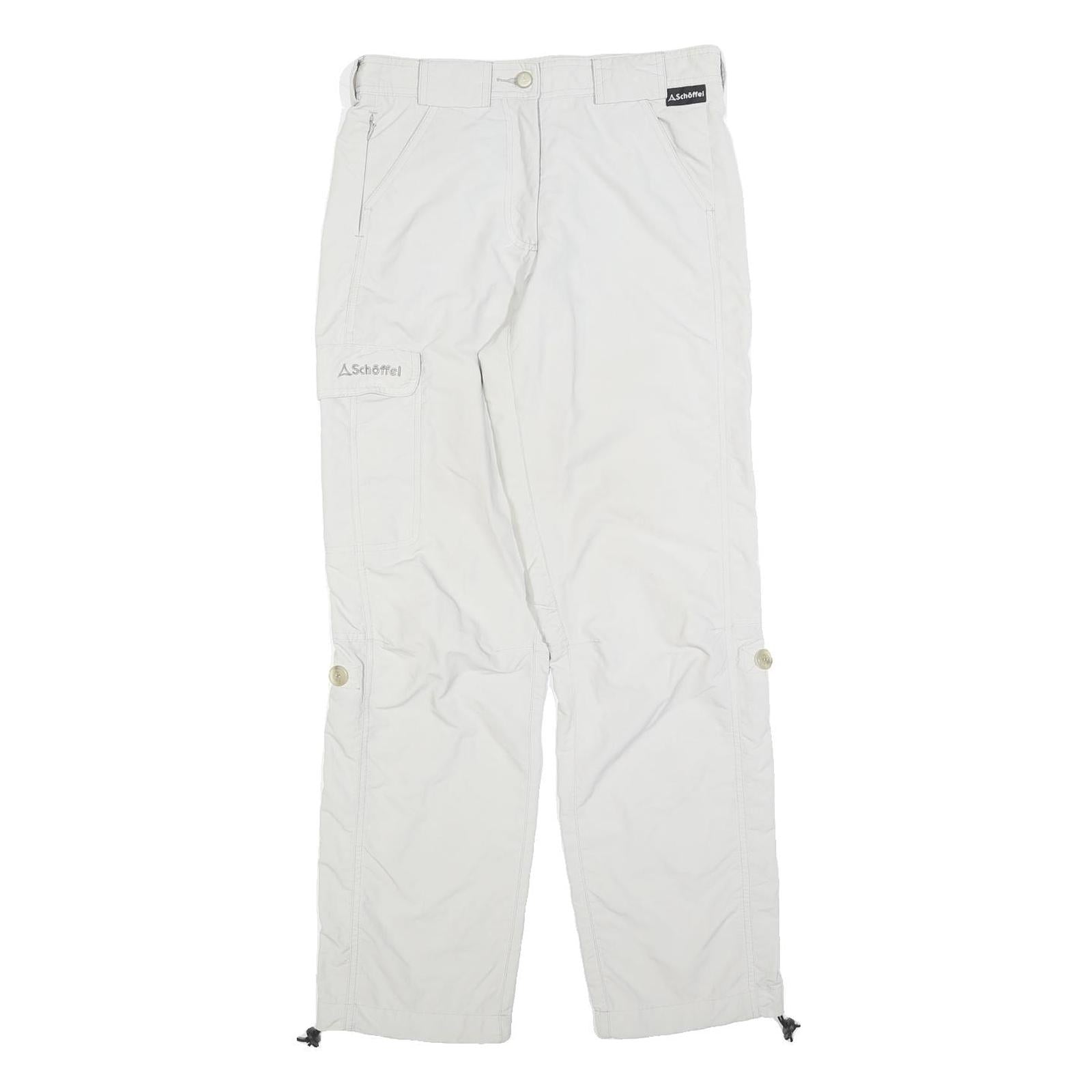 SCHOFFEL Womens Regular White Trousers W28 L29 Zip Closure Outdoor Activewear Refurbished - N/A refurbished available on Cerqular