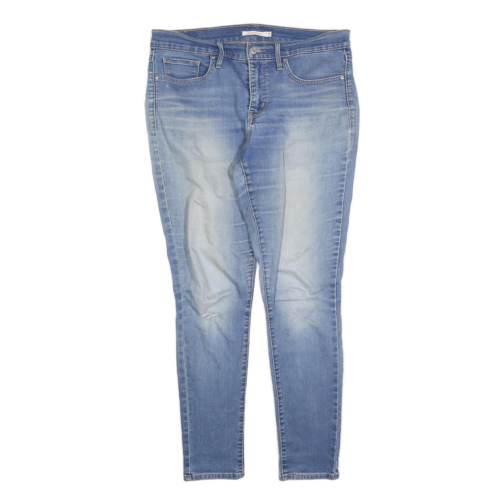 LEVI'S 311 Womens Jeans Blue Slim Skinny Denim Medium W34 L30 Stretch Zip Refurbished - N/A refurbished available on Cerqular