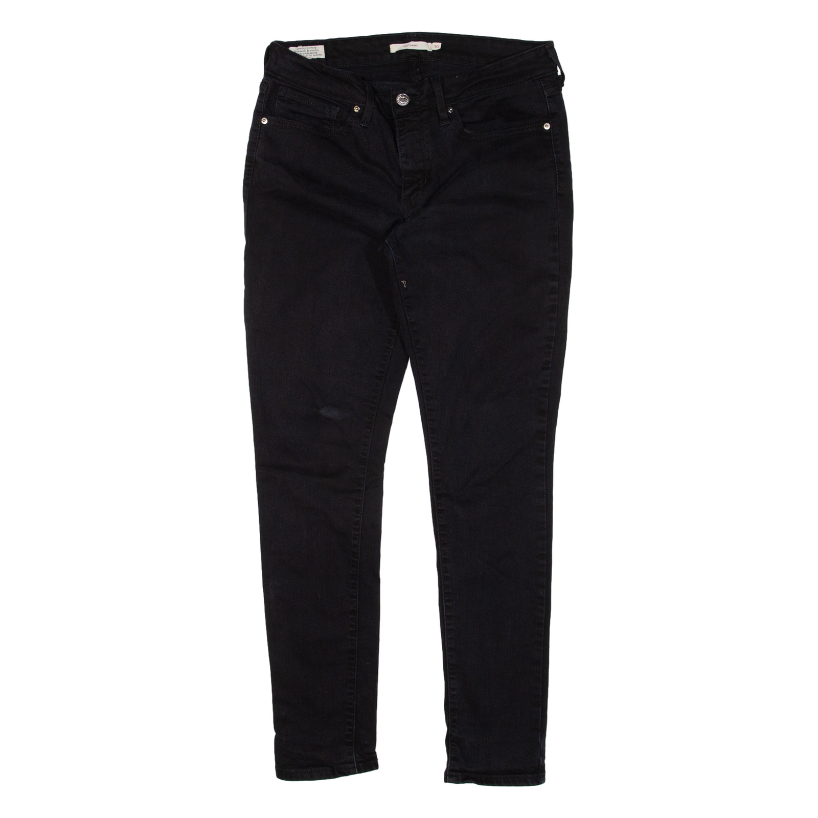 LEVI'S 711 BIG E Womens Trousers Black Slim Skinny W30 L27 Refurbished - N/A refurbished available on Cerqular