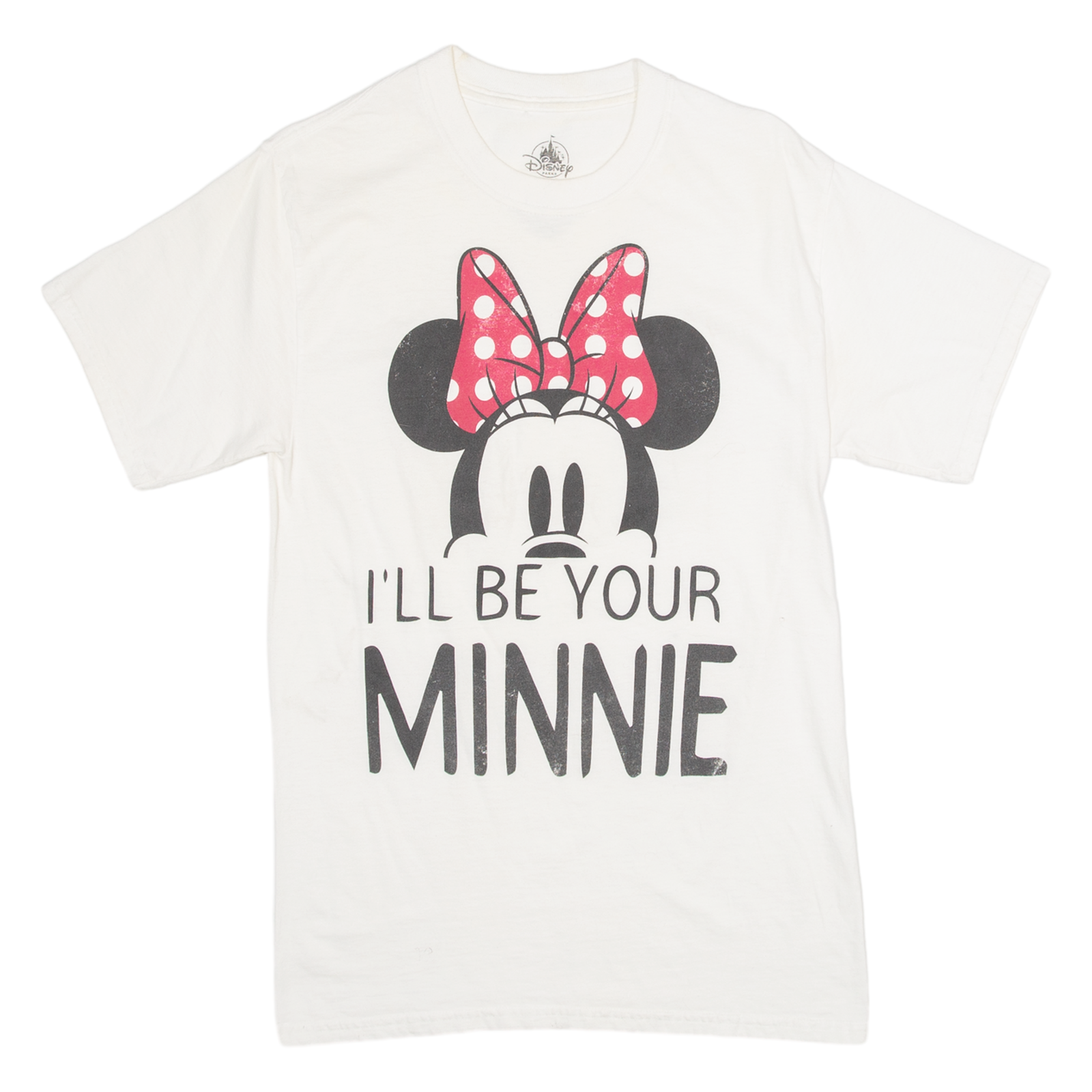 DISNEY Minnie Mouse Womens T-Shirt Cream S Refurbished - N/A refurbished available on Cerqular