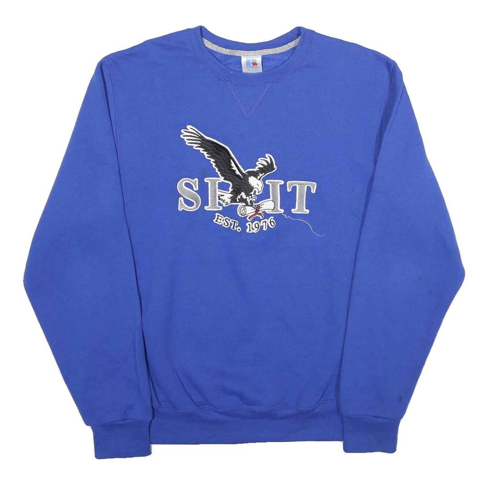 Buy RUSSELL ATHLETIC Mens Blue Crew Neck M Sweatshirt Eagle Graphic Established 1976 Refurbished - $29.89 RUSSELL ATHLETIC Mens Blue Crew Neck M Sweatshirt Eagle Graphic Established 1976 Refurbished - N/A refurbished available on Cerqular