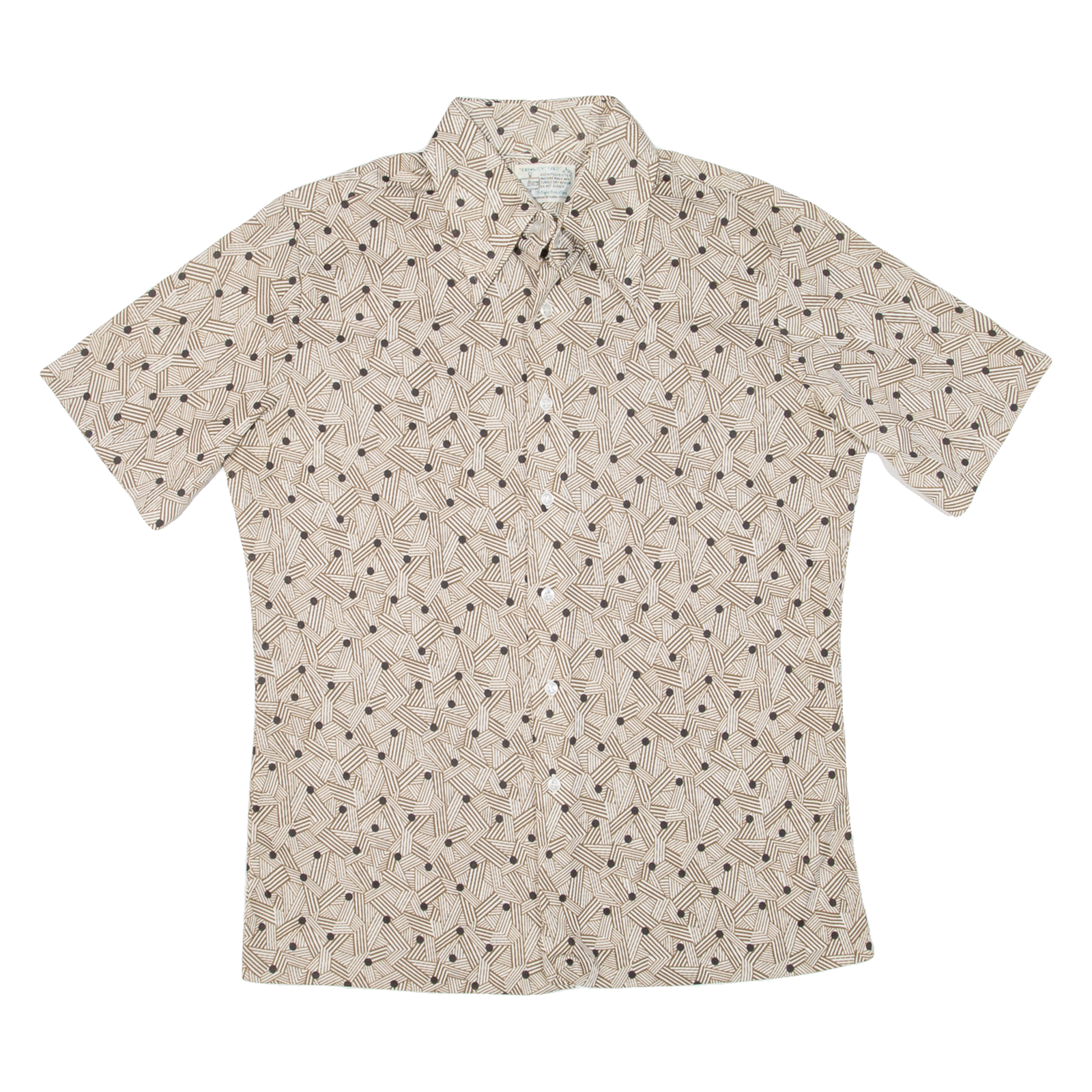 Mens Shirt Brown Crazy Pattern L Refurbished - N/A refurbished available on Cerqular